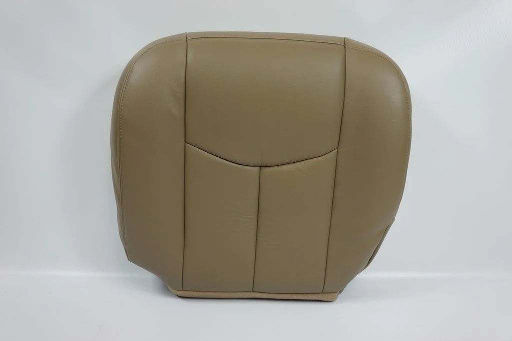 2006 2005 2004 2003 GMC Sierra Driver Side Bottom LEATHER Seat Cover TAN - Image 4