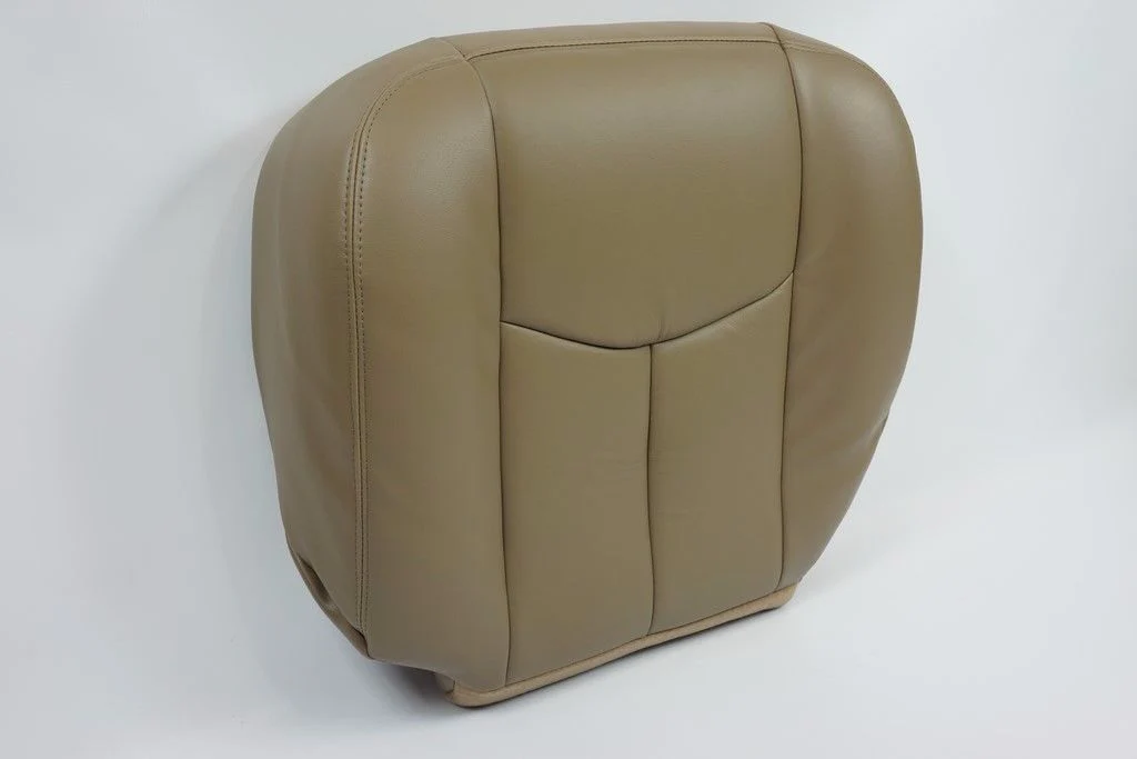 2006 2005 2004 2003 GMC Sierra Driver Side Bottom LEATHER Seat Cover TAN - Image 6