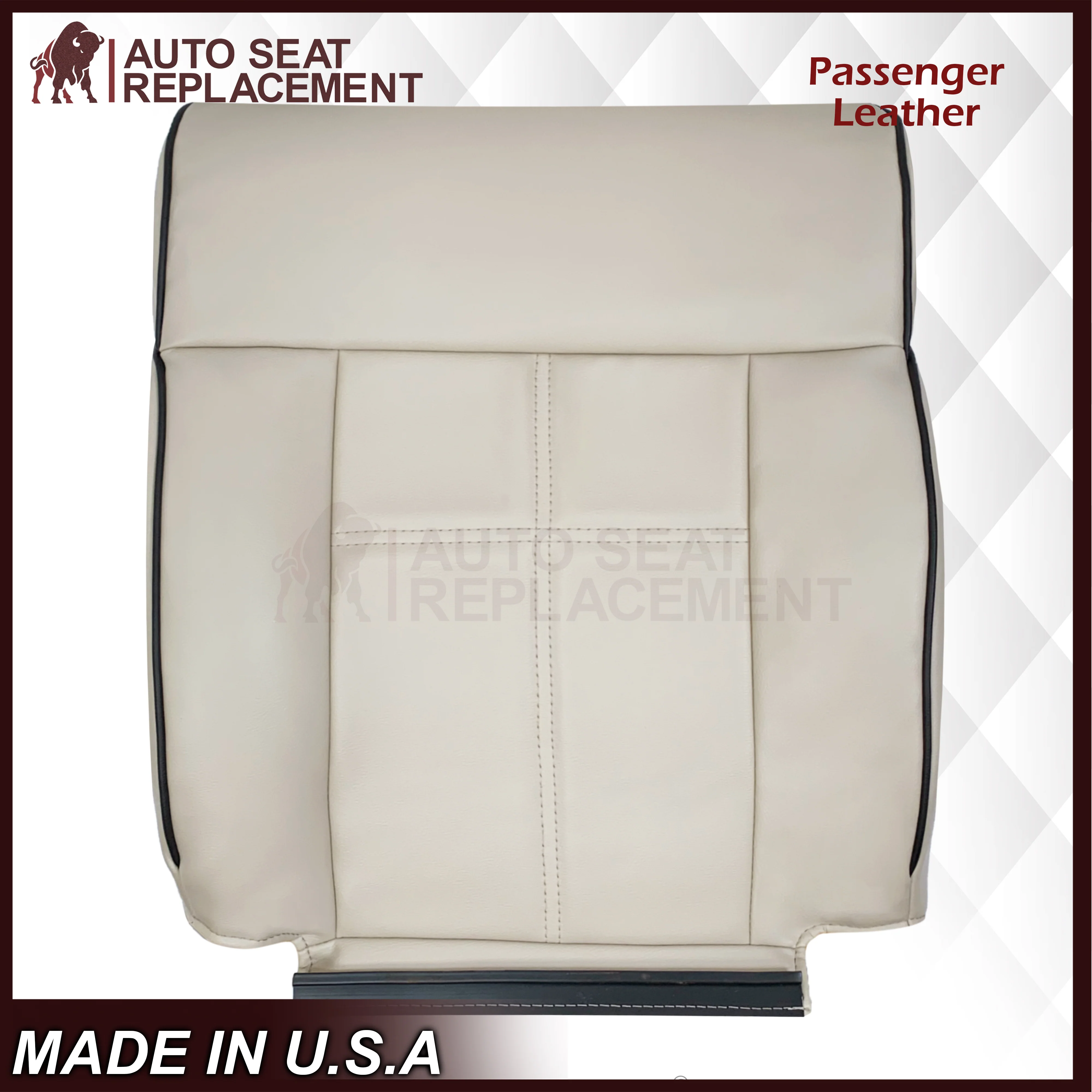 2006 2007 2008 Lincoln Mark LT Front Replacement Seat Covers in Medium Light Parchment Tan: Choose From Variants - Image 25