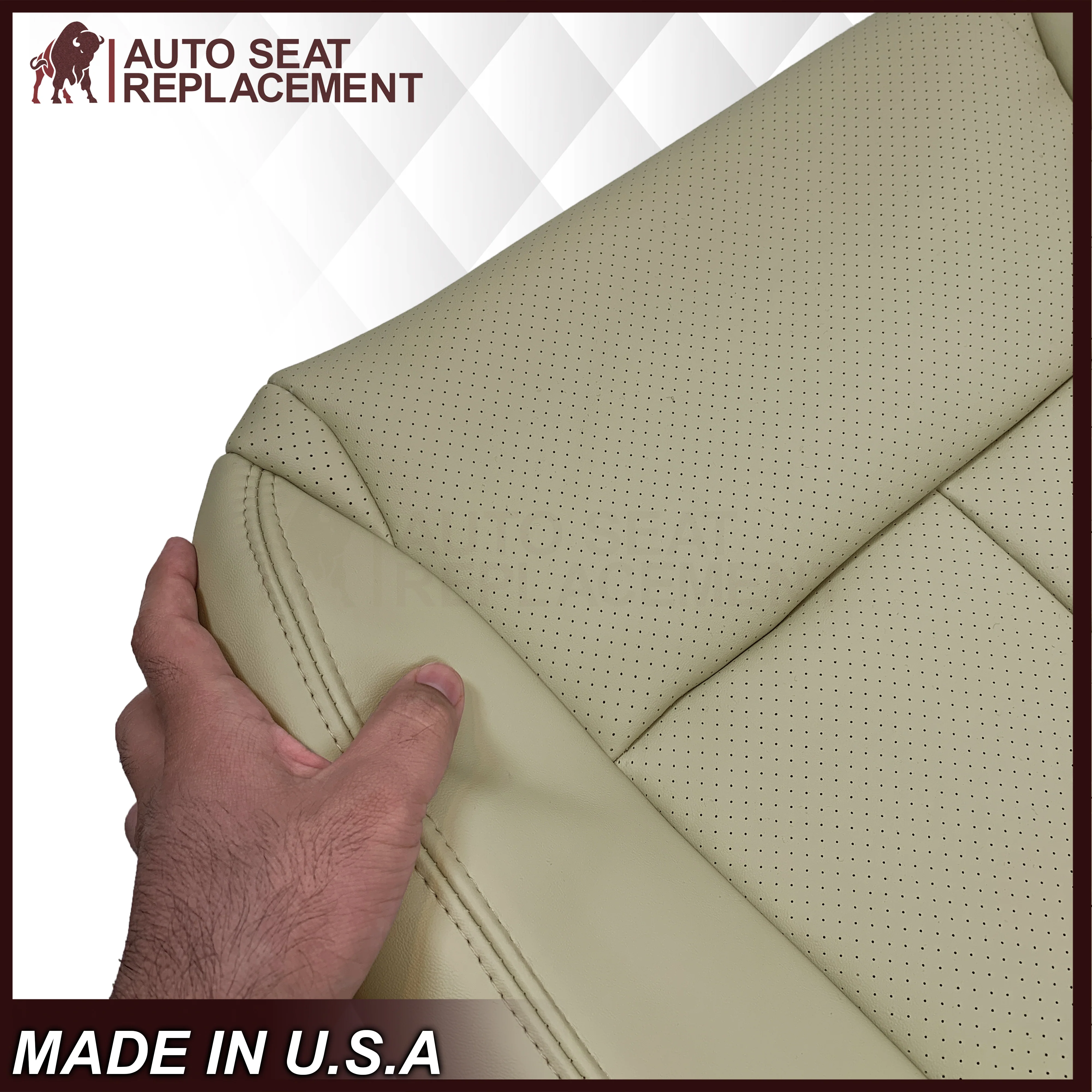 2006-2010 for Infiniti M45 M35 Sedan Bottom Replacement Seat Cover In Wheat Tan - Image 12