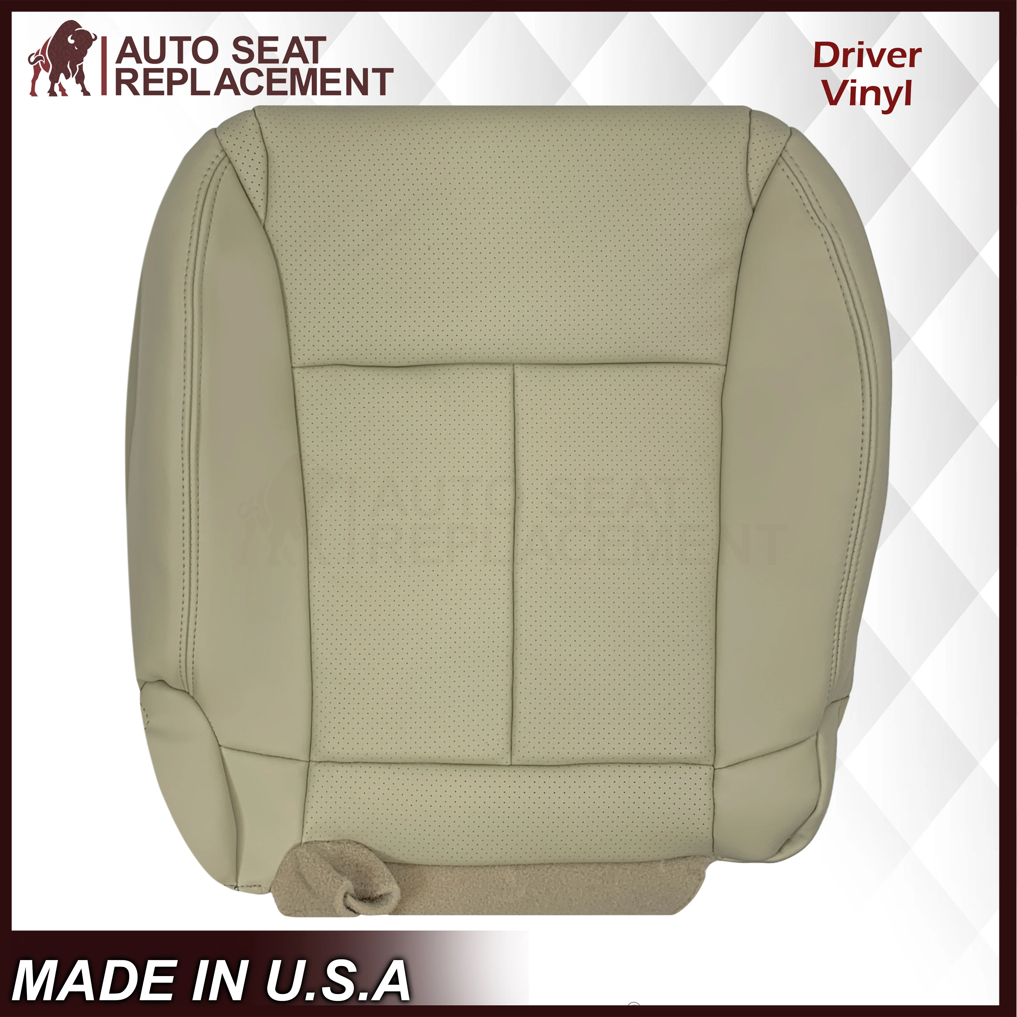 2006-2010 for Infiniti M45 M35 Sedan Bottom Replacement Seat Cover In Wheat Tan - Image 3