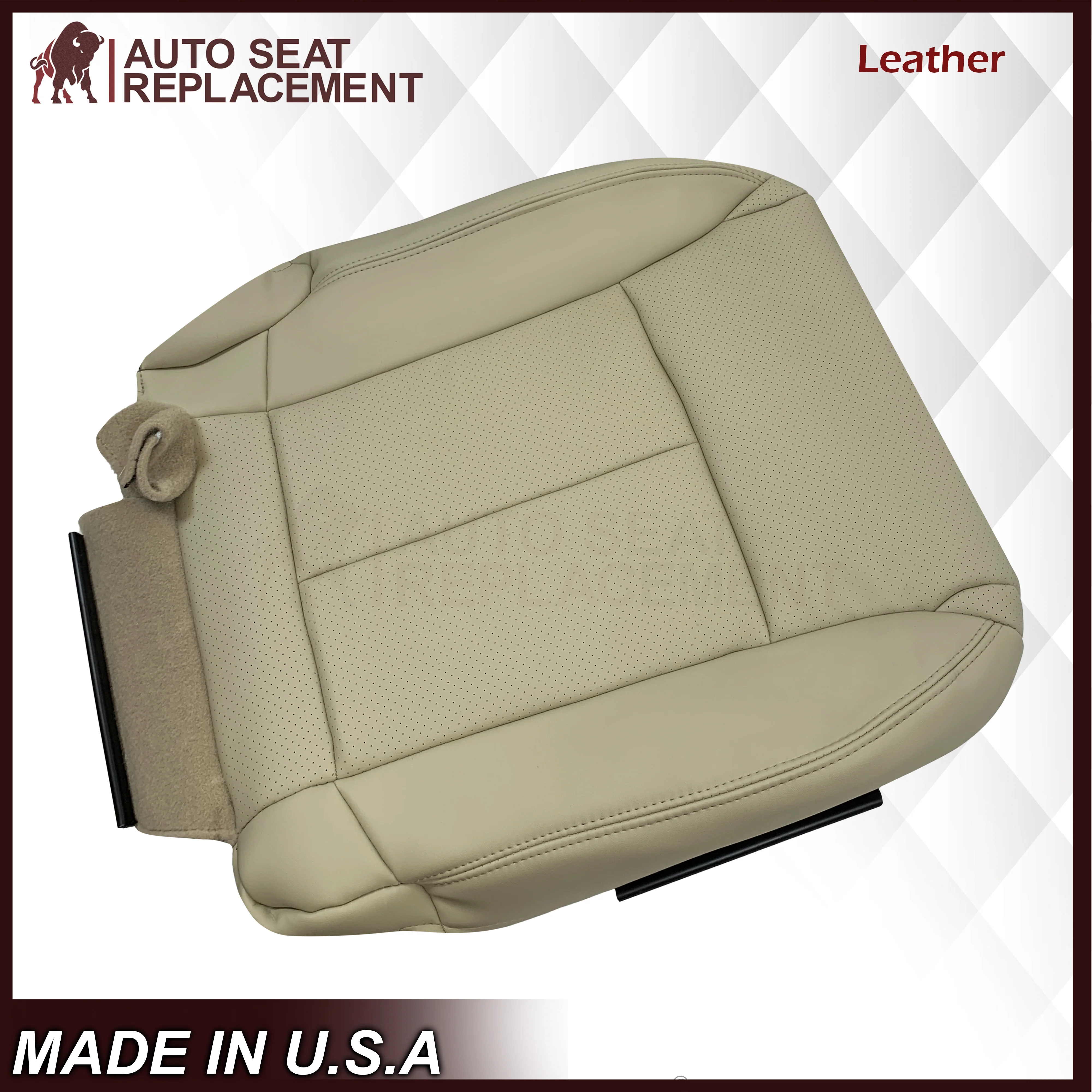 2006-2010 for Infiniti M45 M35 Sedan Bottom Replacement Seat Cover In Wheat Tan - Image 4