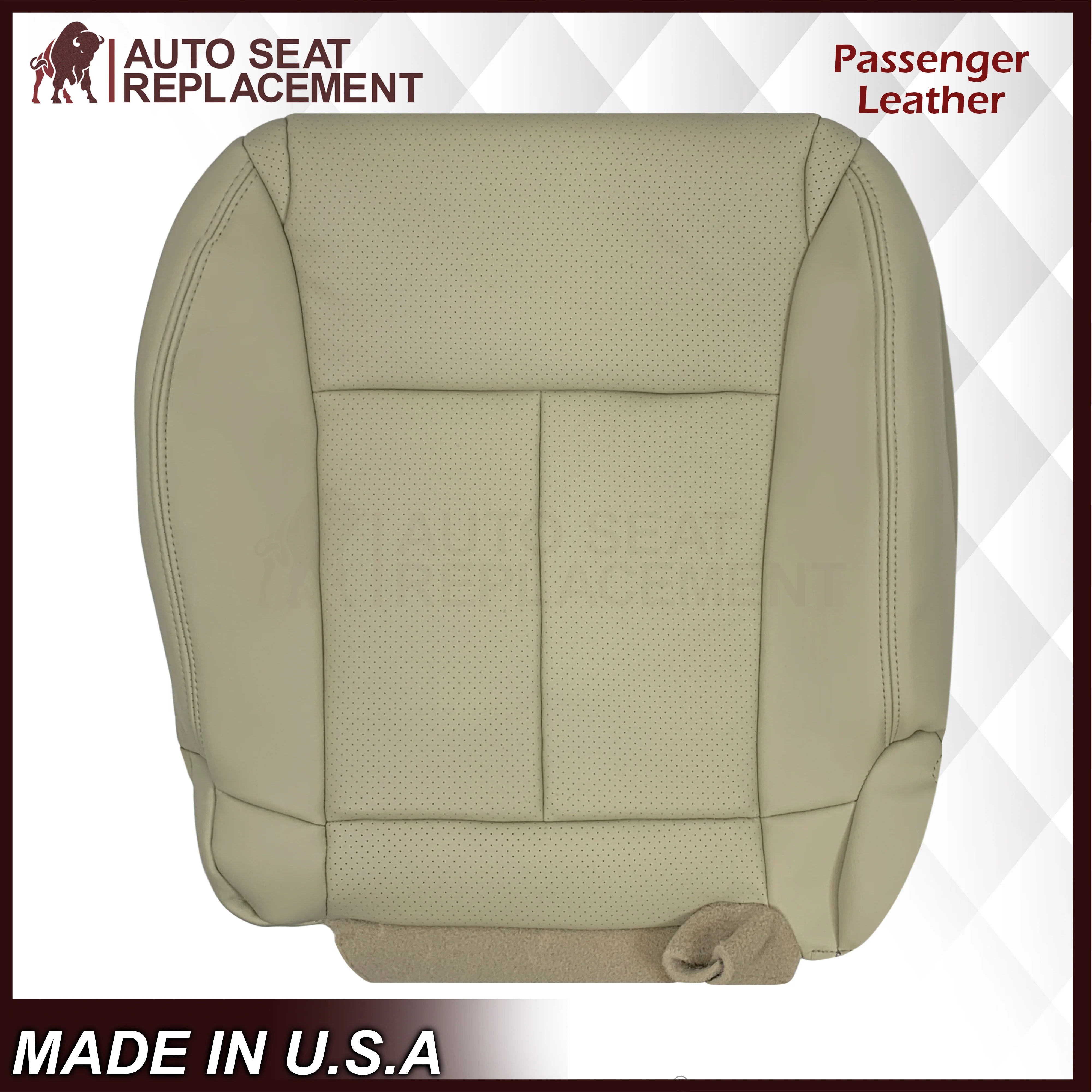 2006-2010 for Infiniti M45 M35 Sedan Bottom Replacement Seat Cover In Wheat Tan - Image 5