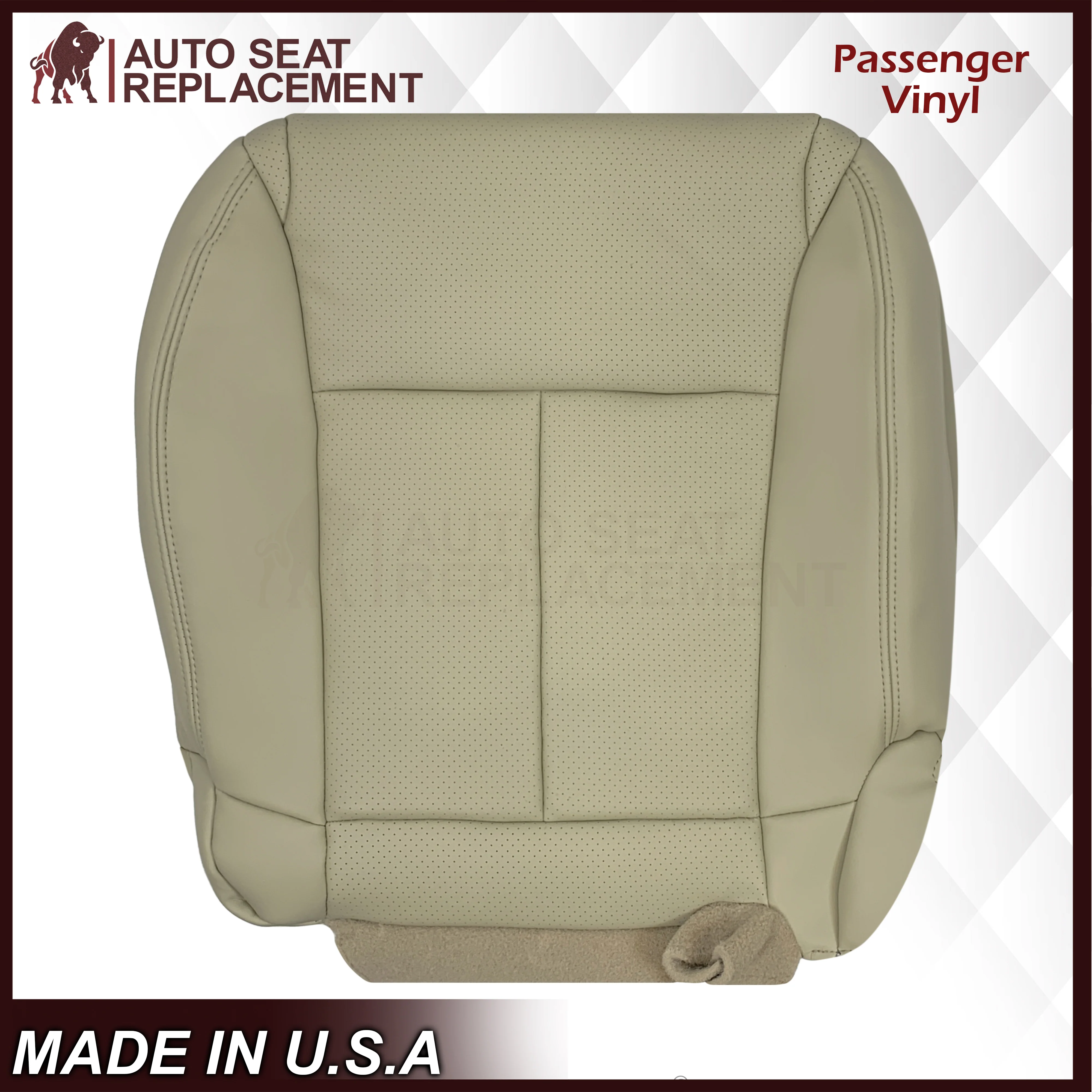 2006-2010 for Infiniti M45 M35 Sedan Bottom Replacement Seat Cover In Wheat Tan - Image 6