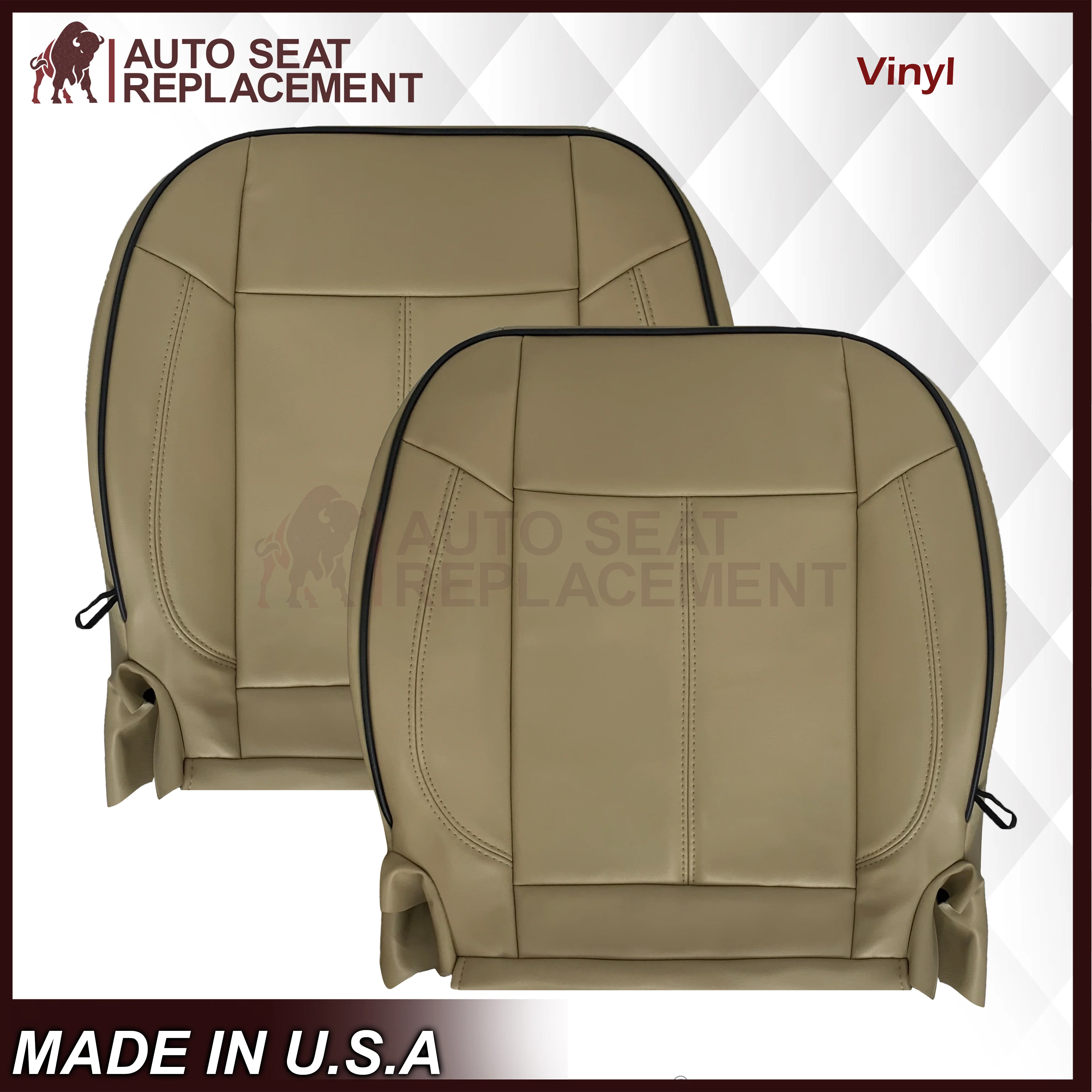 2006 - 2010 Hummer H3 Adventure Seat Covers in Cashmere Tan: Choose Leather or Vinyl - Image 13