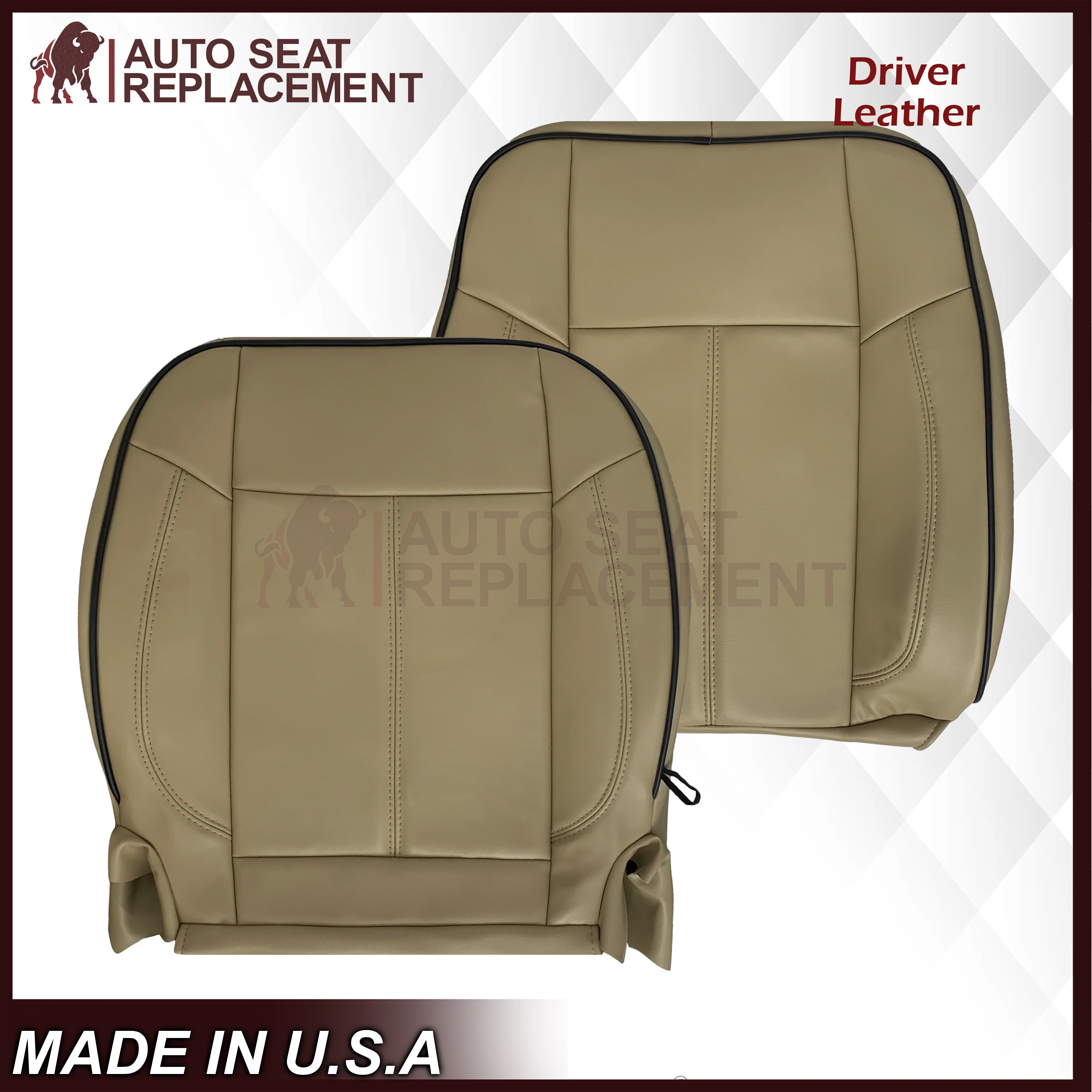 2006 - 2010 Hummer H3 Adventure Seat Covers in Cashmere Tan: Choose Leather or Vinyl - Image 8