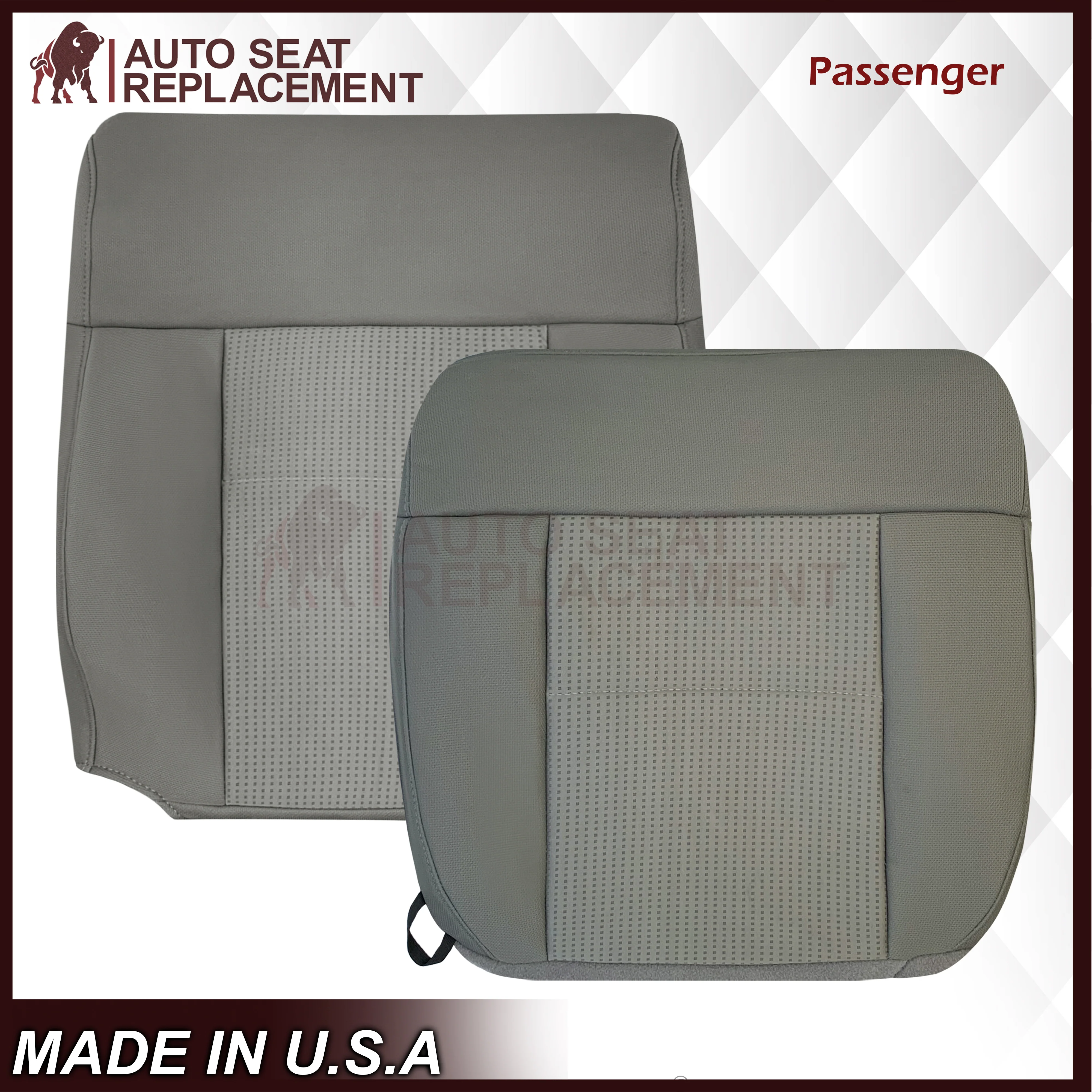 2007 2008 Ford F150 XLT Replacement Seat Cover in Gray Cloth - Image 17