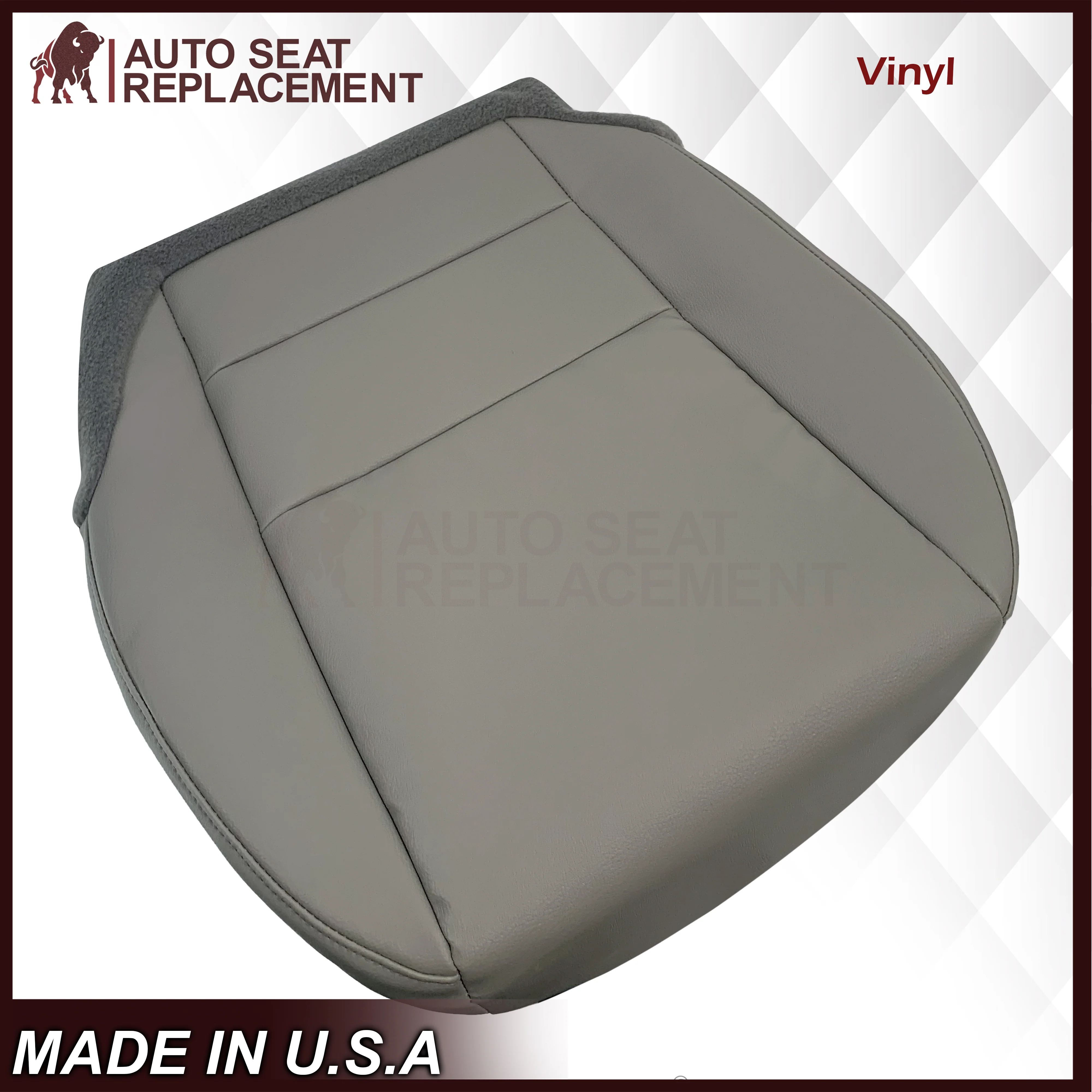 2007 - 2013 Acura MDX Driver Or Passenger Replacement Seat Covers: Non-Perforated Gray - Image 10