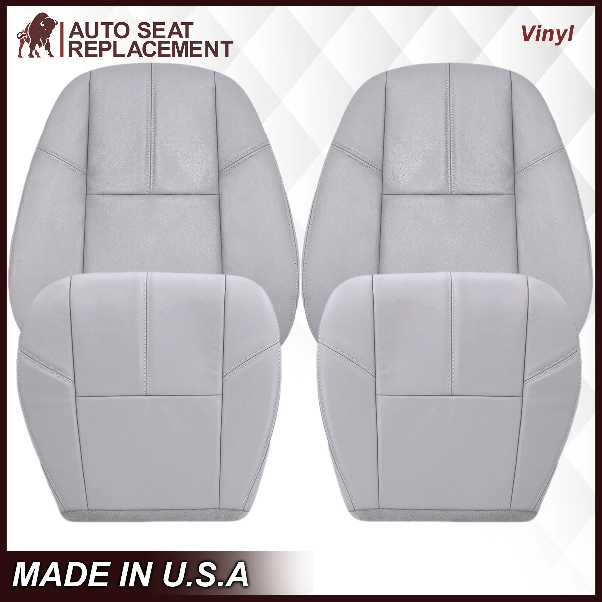 2007-2013 Chevy Avalanche Seat Cover In Gray: Choose From Variation - Image 11