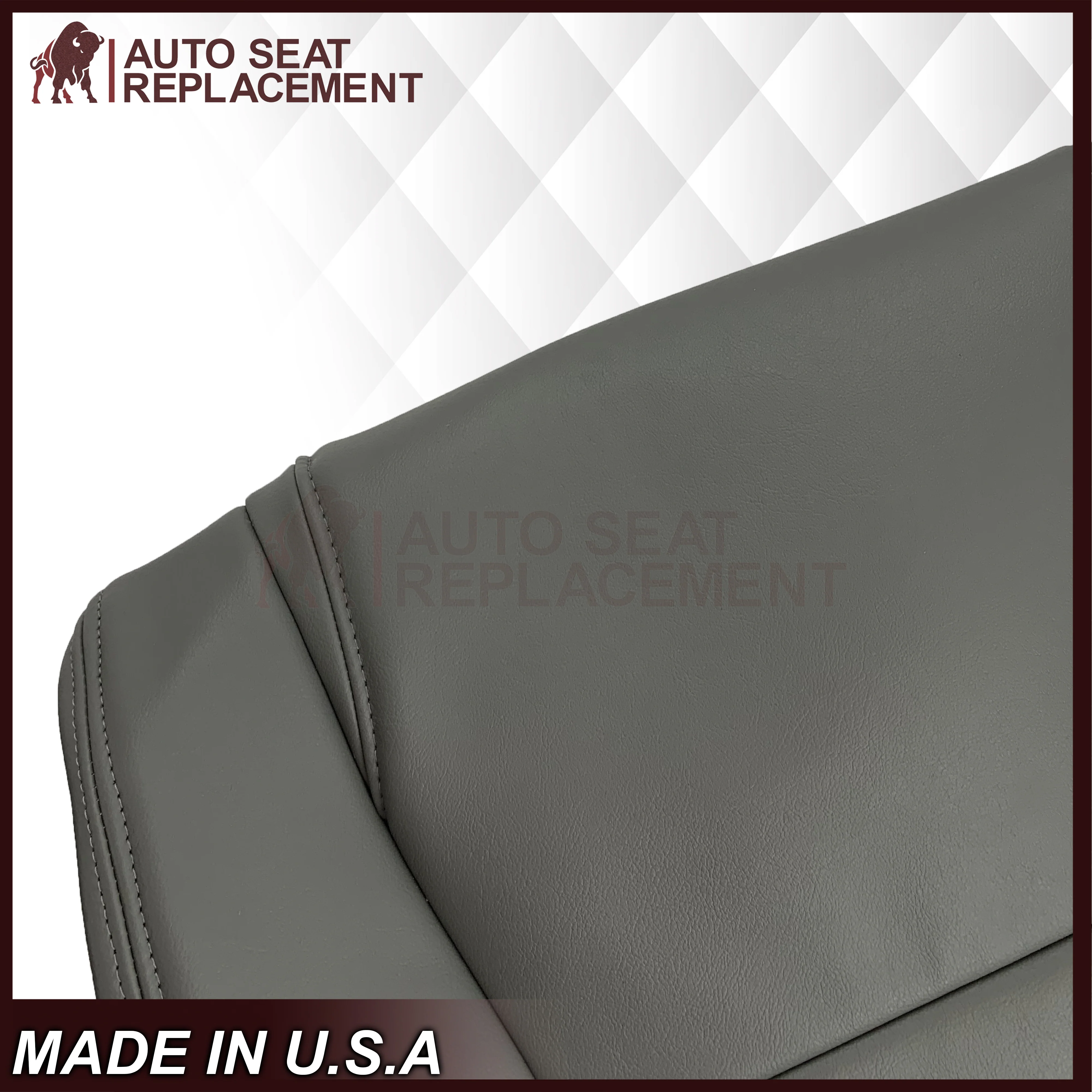 2007 - 2013 Toyota Sequoia SR5 Driver OR Passenger Side Top and Bottom Replacement Seat Covers In Gray: Choose your material - Image 18