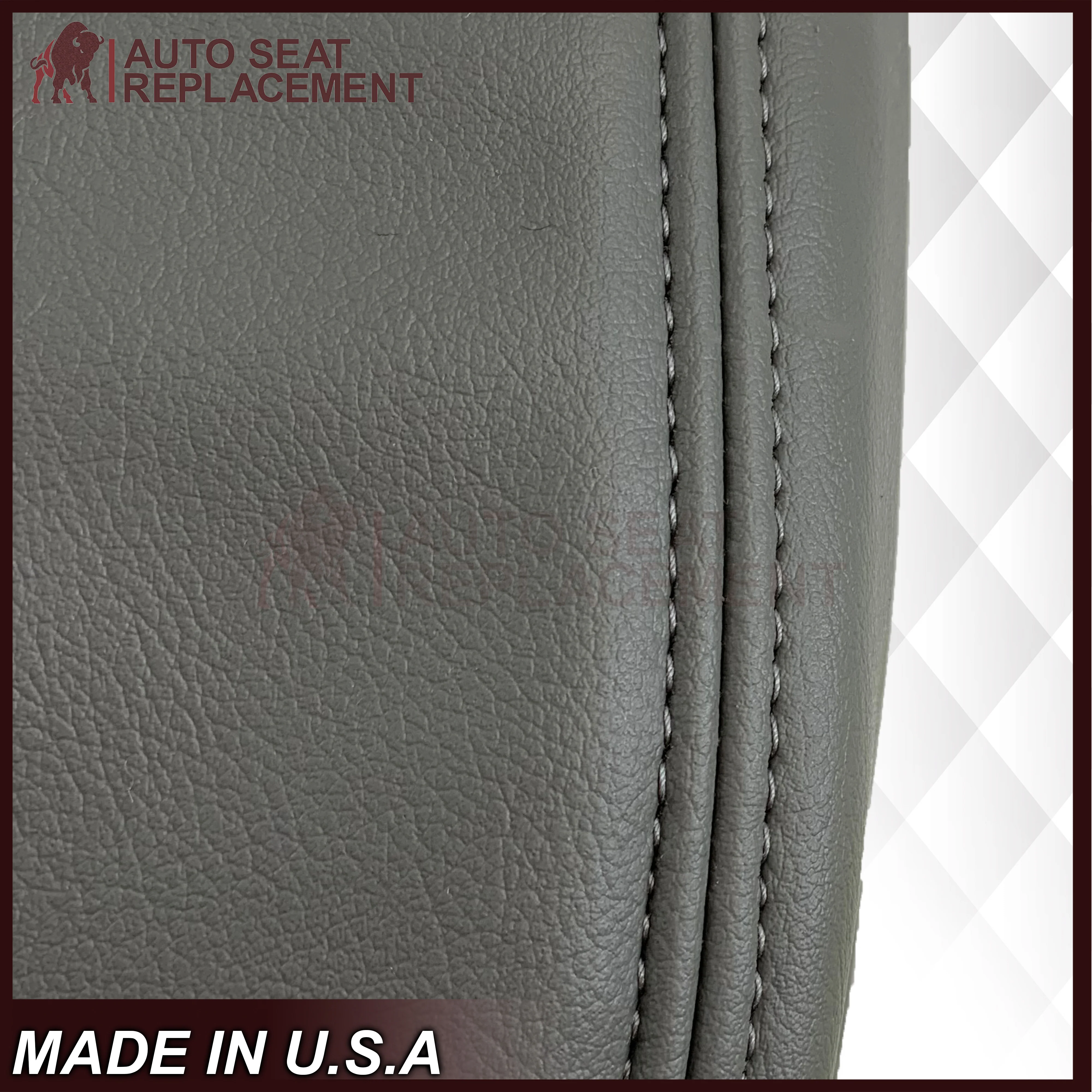 2007 - 2013 Toyota Sequoia SR5 Driver OR Passenger Side Top and Bottom Replacement Seat Covers In Gray: Choose your material - Image 19