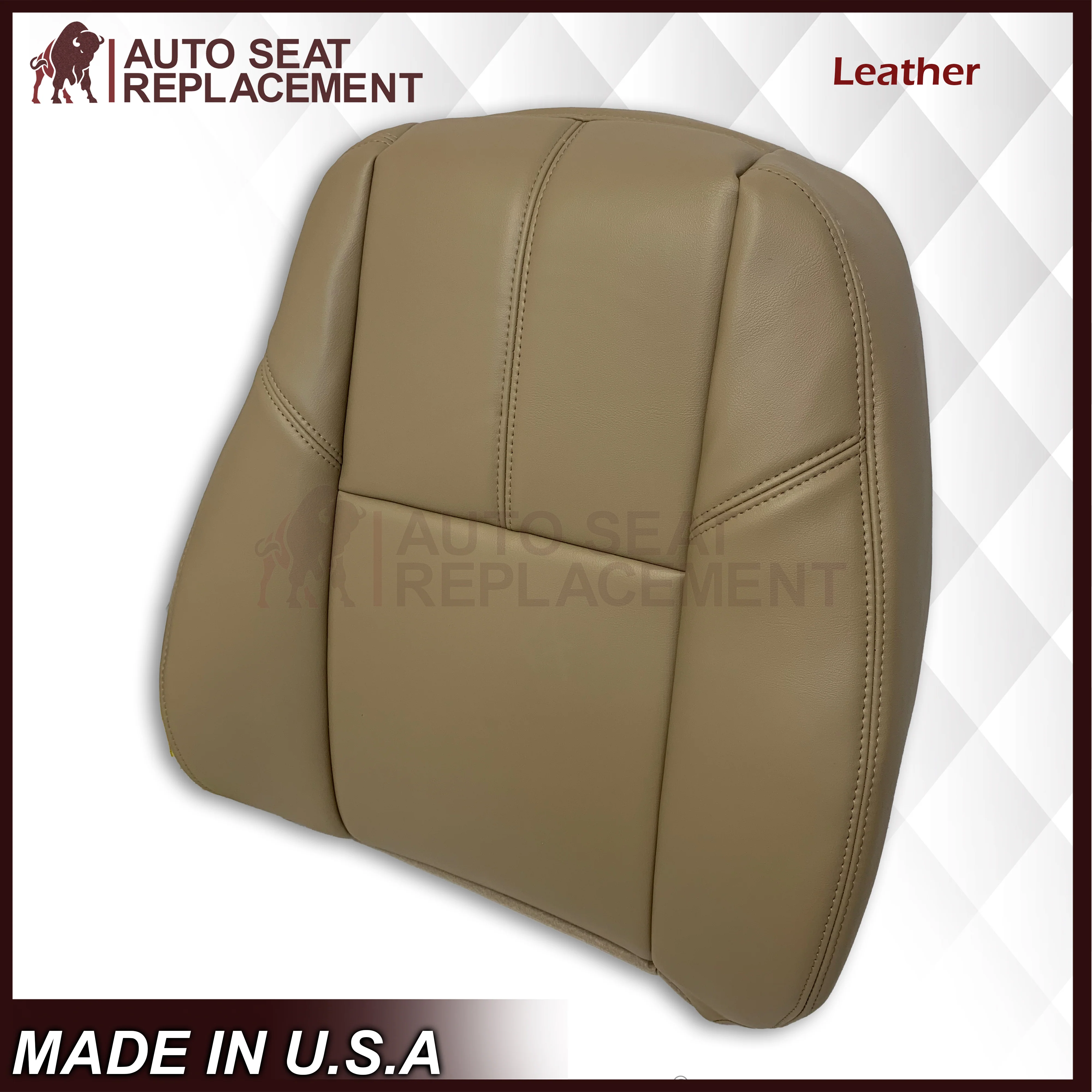 2007-2014 Chevy Silverado Front, Second and Third Row Seat Covers In Tan: Choose From Variation - Image 19