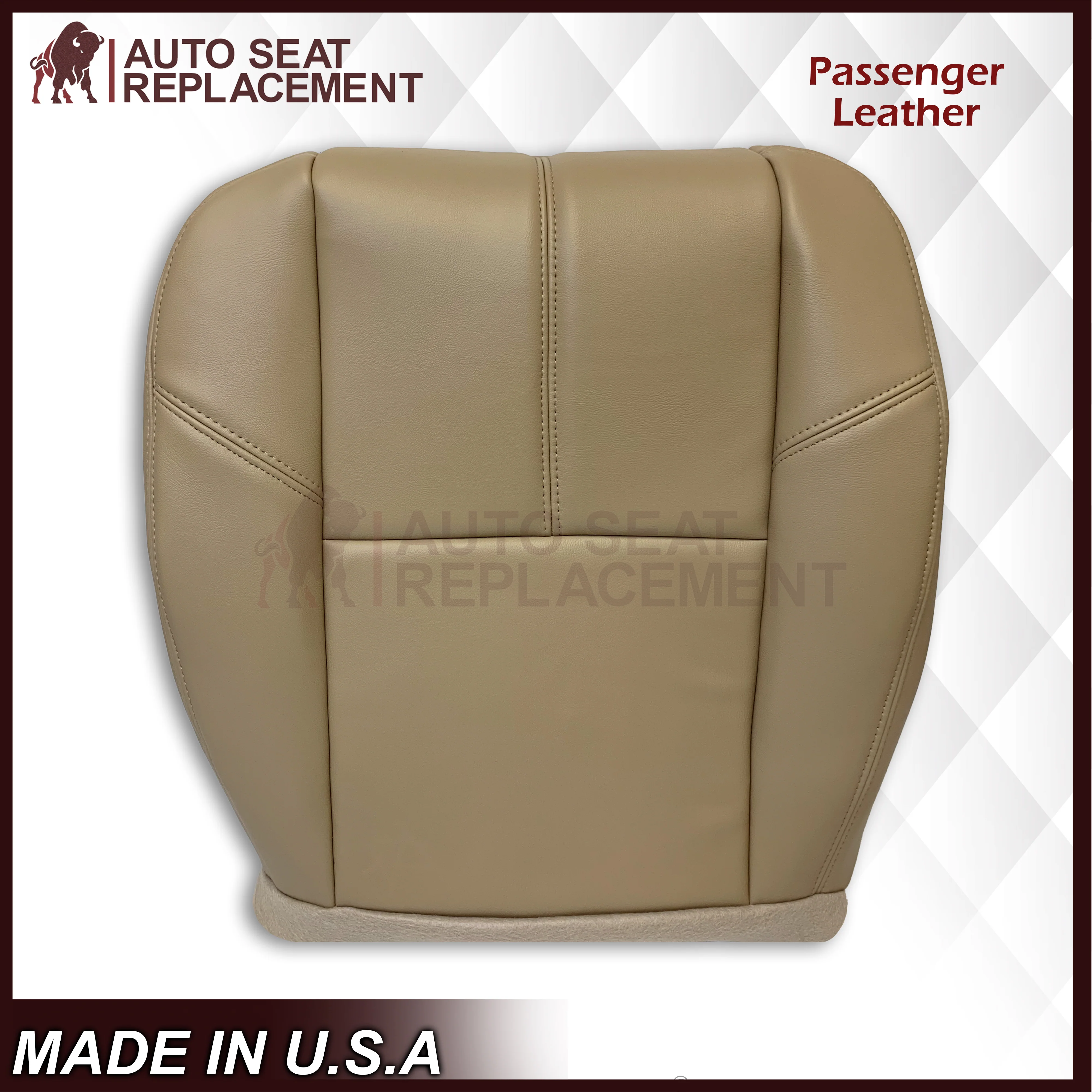 2007-2014 Chevy Silverado Front, Second and Third Row Seat Covers In Tan: Choose From Variation - Image 36