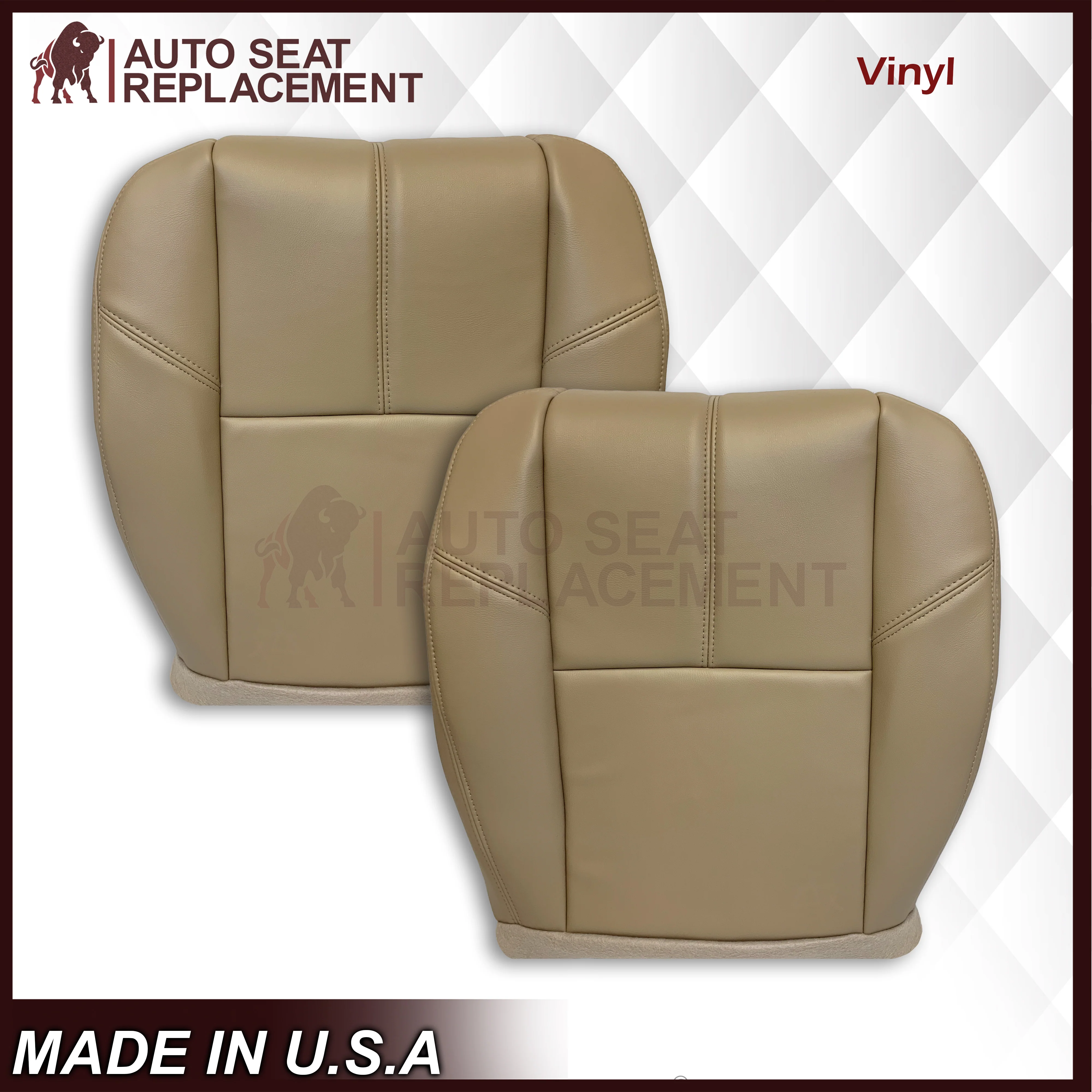 2007-2014 Chevy Tahoe/Suburban Seat Cover In Tan: Choose From Variation - Image 25