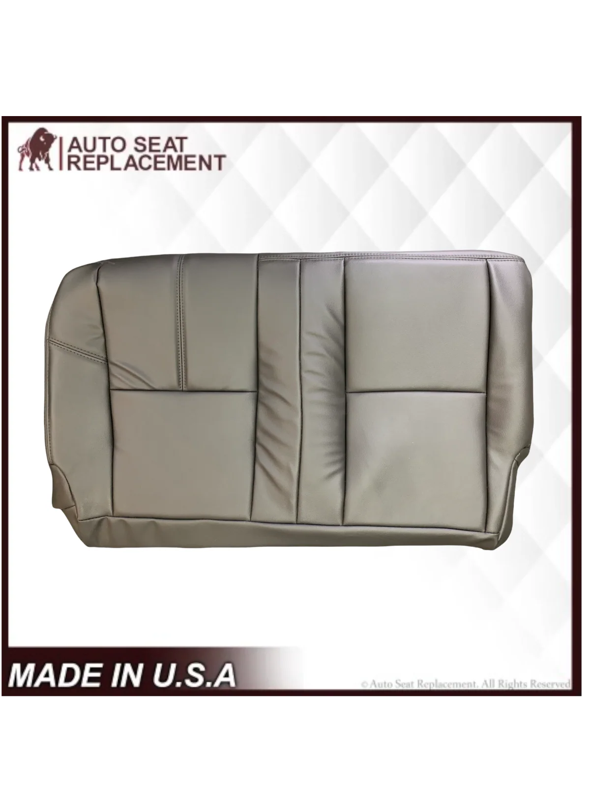 2007-2014 Chevy Tahoe/Suburban SECOND ROW BENCH 60/40 Seat Cover In Black: Choose From Variation - Image 8