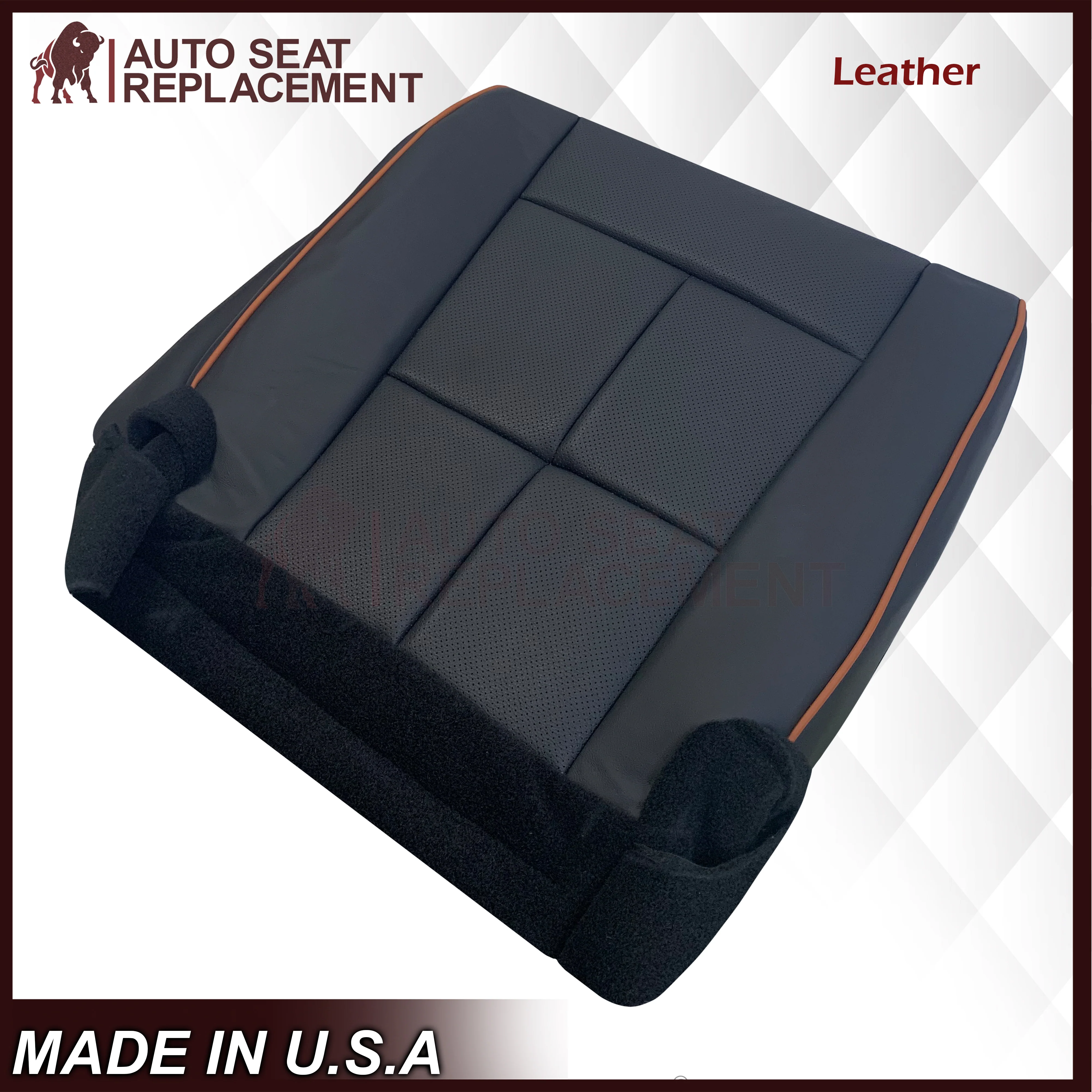 2007-2014 Ford Expedition Driver Or Passenger Side Replacement Seat Cover In Black - Image 6
