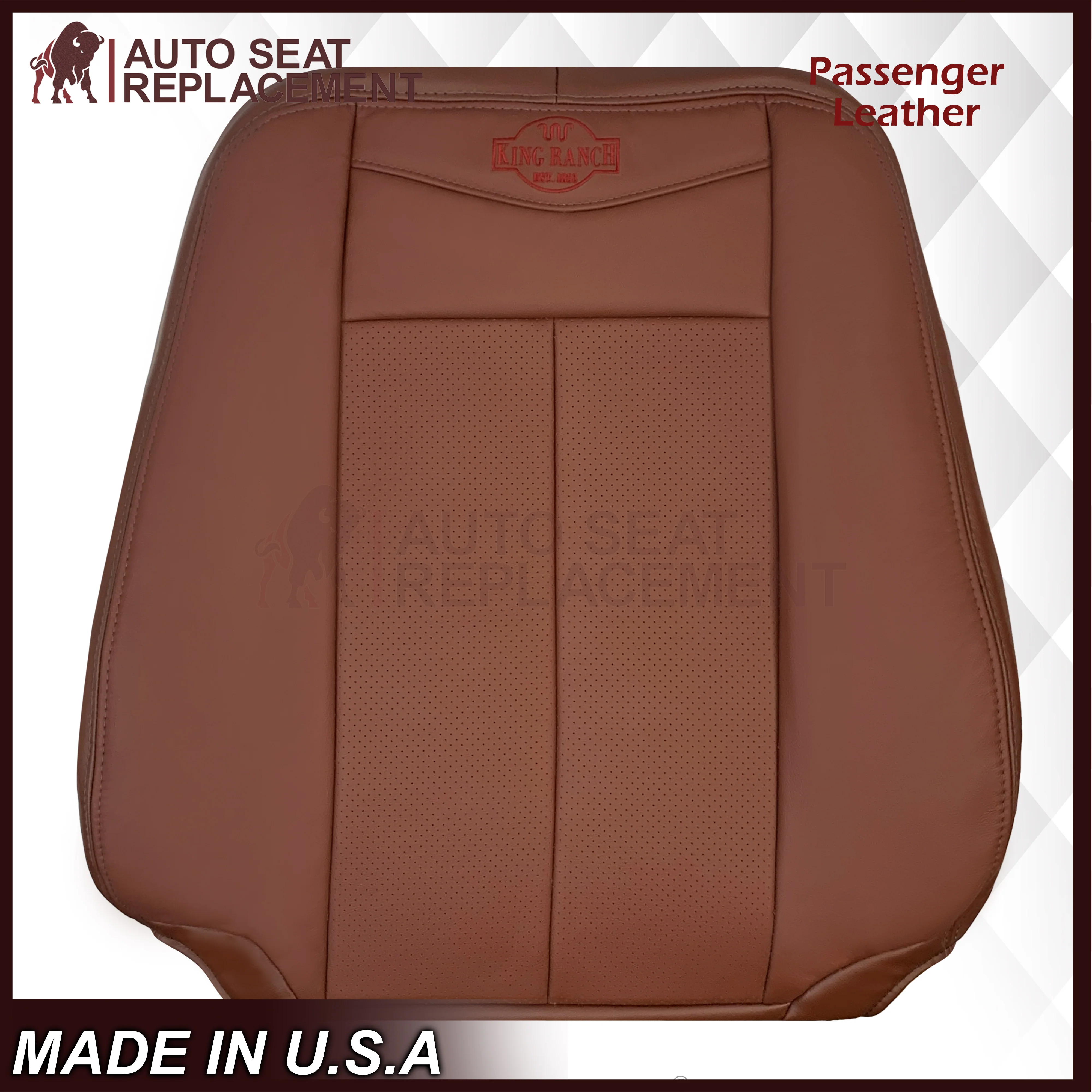 2007-2014 Ford Expedition King Ranch Replacement Leather Seat Cover: Perforated, King Ranch - Image 20