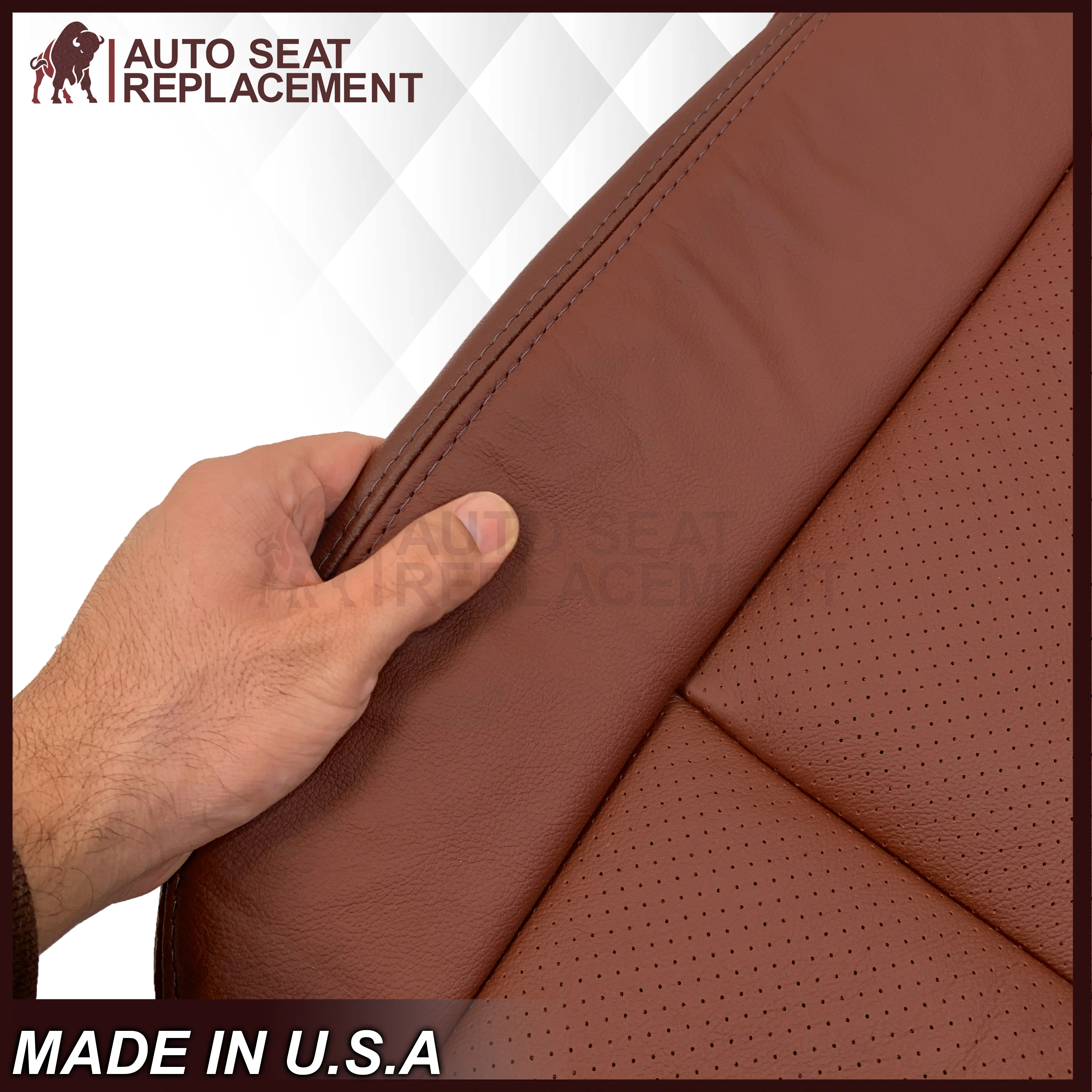 2007-2014 Ford Expedition King Ranch Replacement Leather Seat Cover: Perforated, King Ranch - Image 7