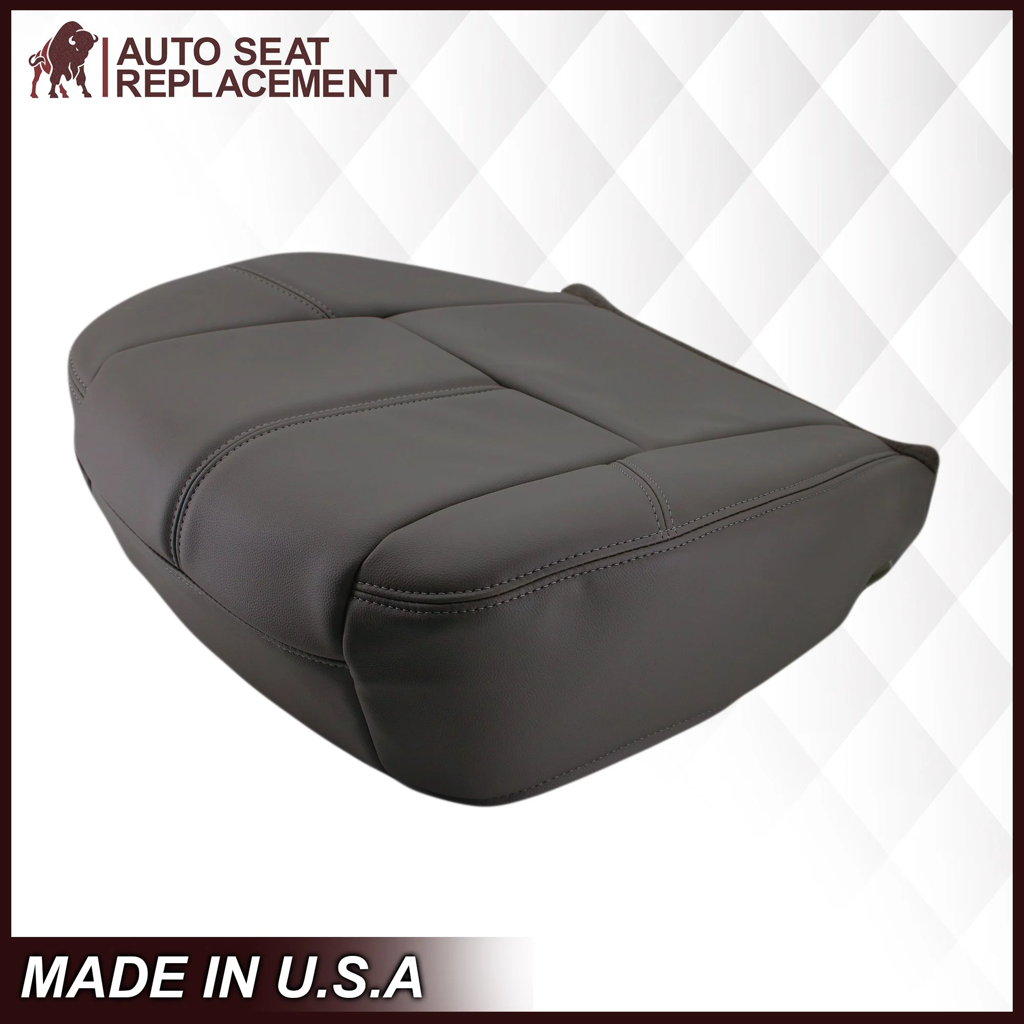 2007-2014 GMC Sierra & Chevy Silverado Work Truck Seat Cover in Dark Titanium Gray: Choose From Variation - Image 10