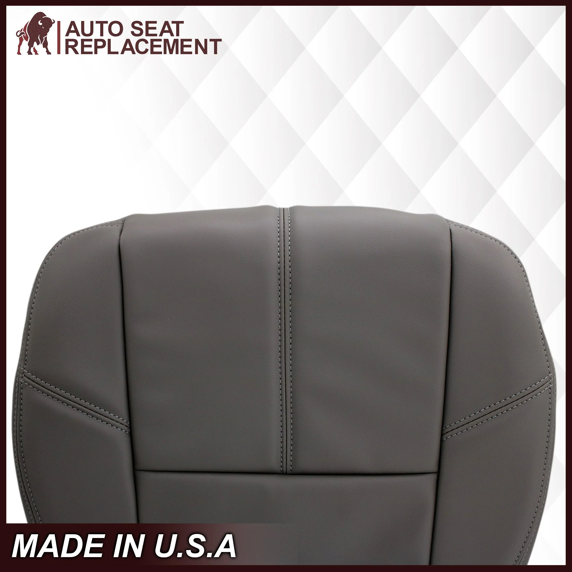 2007-2014 GMC Sierra & Chevy Silverado Work Truck Seat Cover in Dark Titanium Gray: Choose From Variation - Image 14
