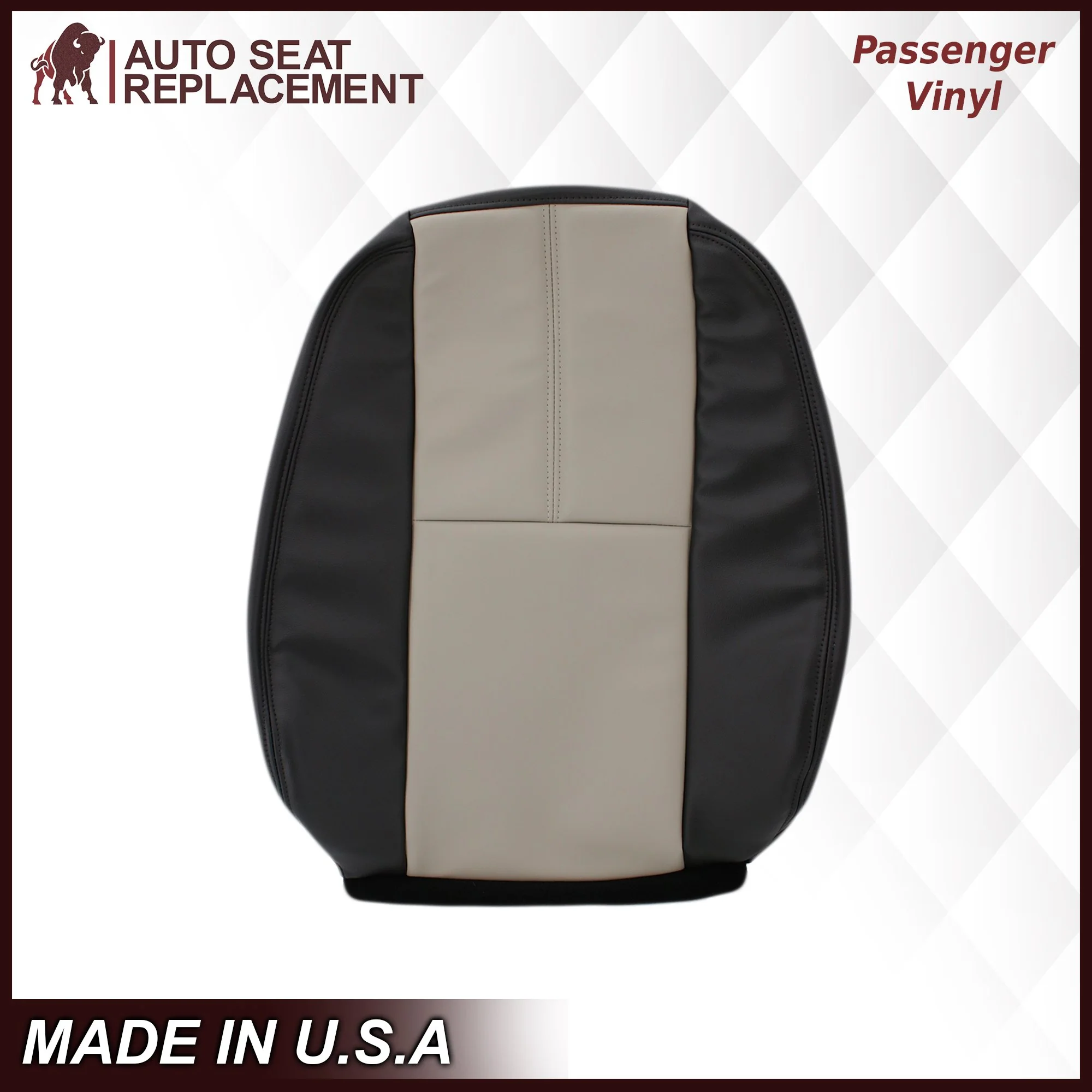 2007-2014 GMC Sierra Seat Cover In 2tone Gray/Black: Choose From Variation - Image 11
