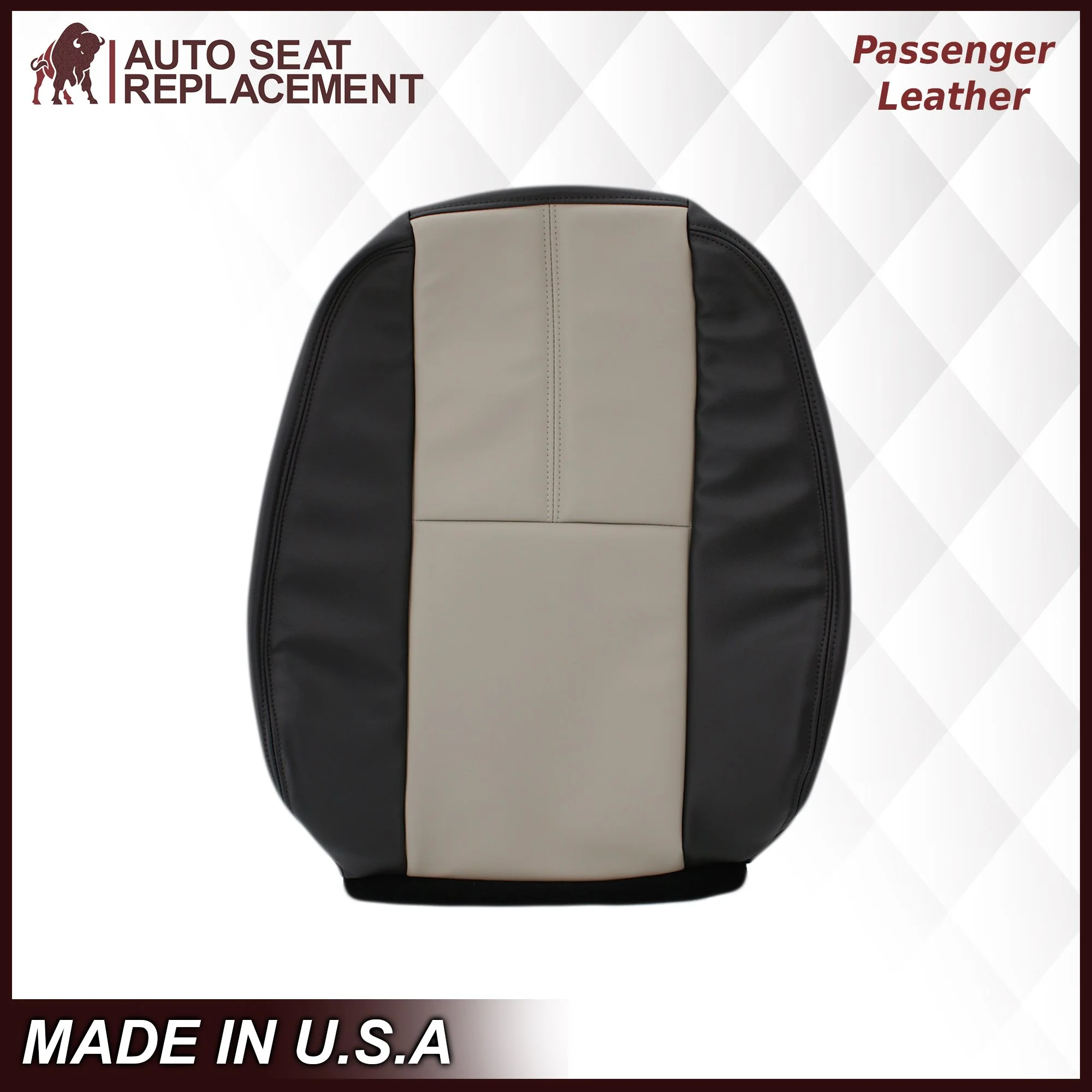 2007-2014 GMC Sierra Seat Cover In 2tone Gray/Black: Choose From Variation - Image 12