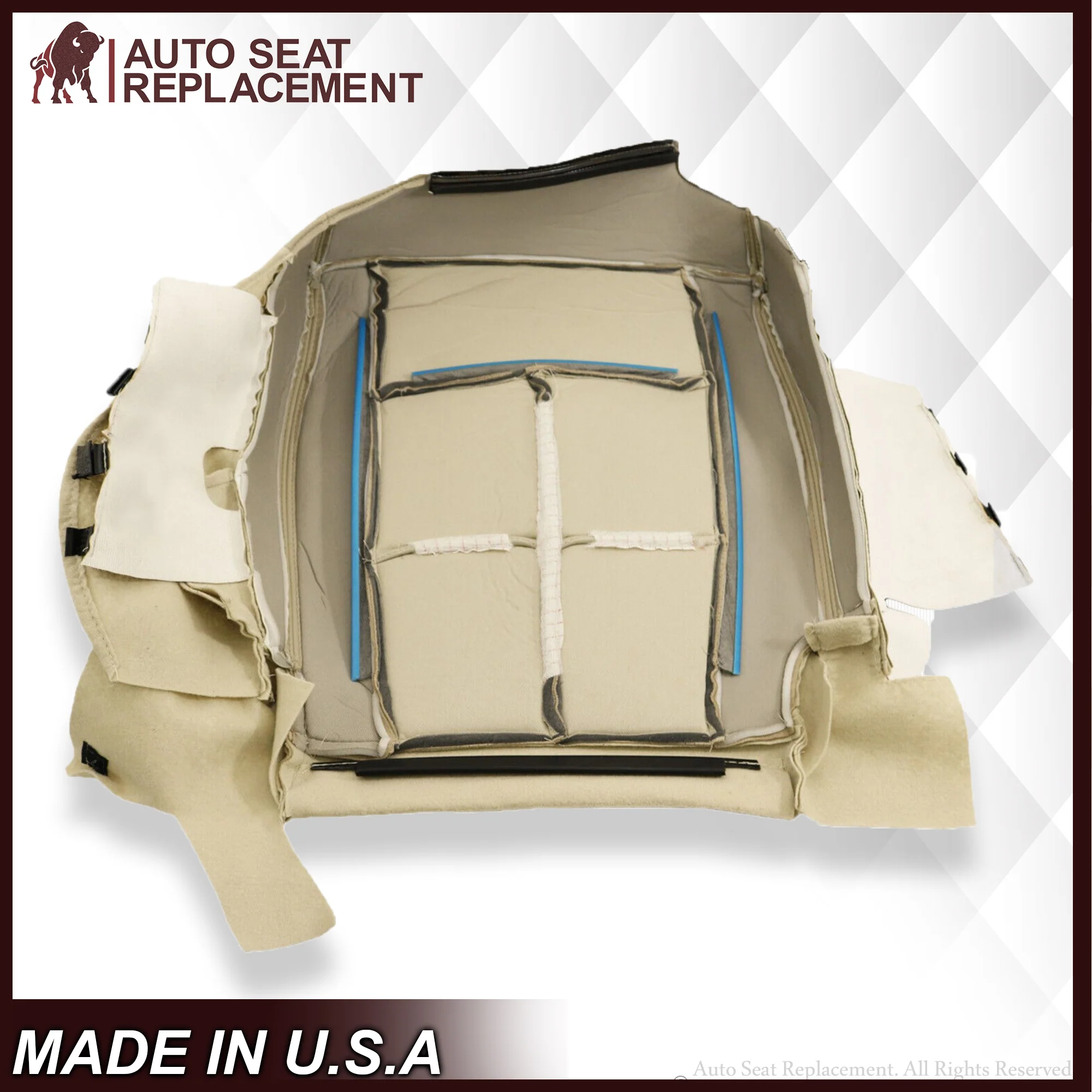 2007-2014 Lincoln Navigator Replacement Seat Covers In Camel Tan: Choose Front Variants - Image 8
