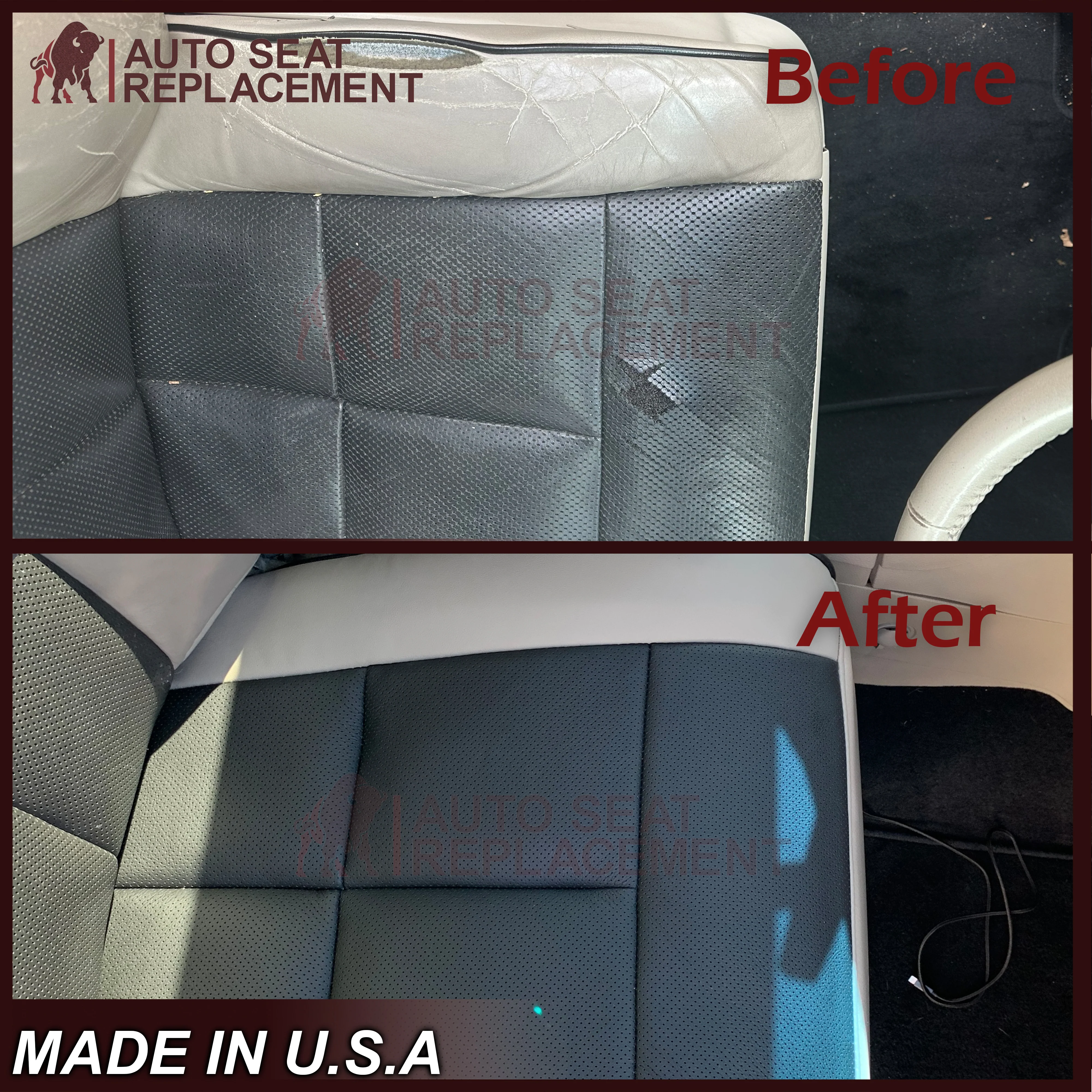 2007-2014 Lincoln Navigator Replacement Seat Covers In Camel Tan: Choose Front Variants - Image 9