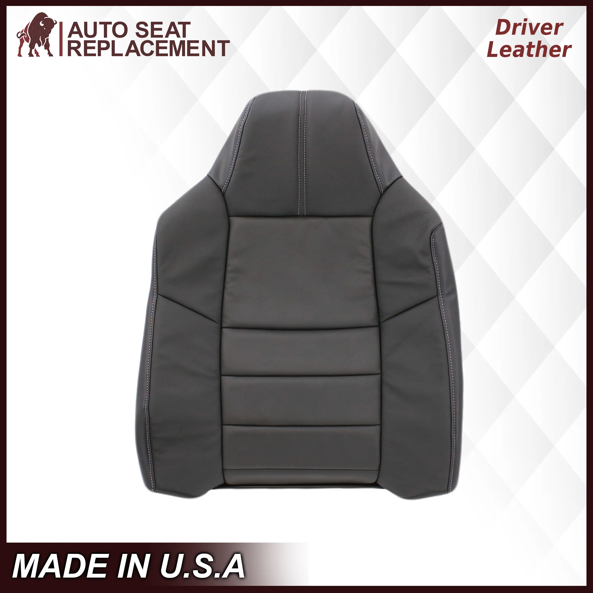 2008-2010 Ford F-250 F-350 F-450 F-550 Lariat Seat Cover in Black: Choose From Variants - Image 5