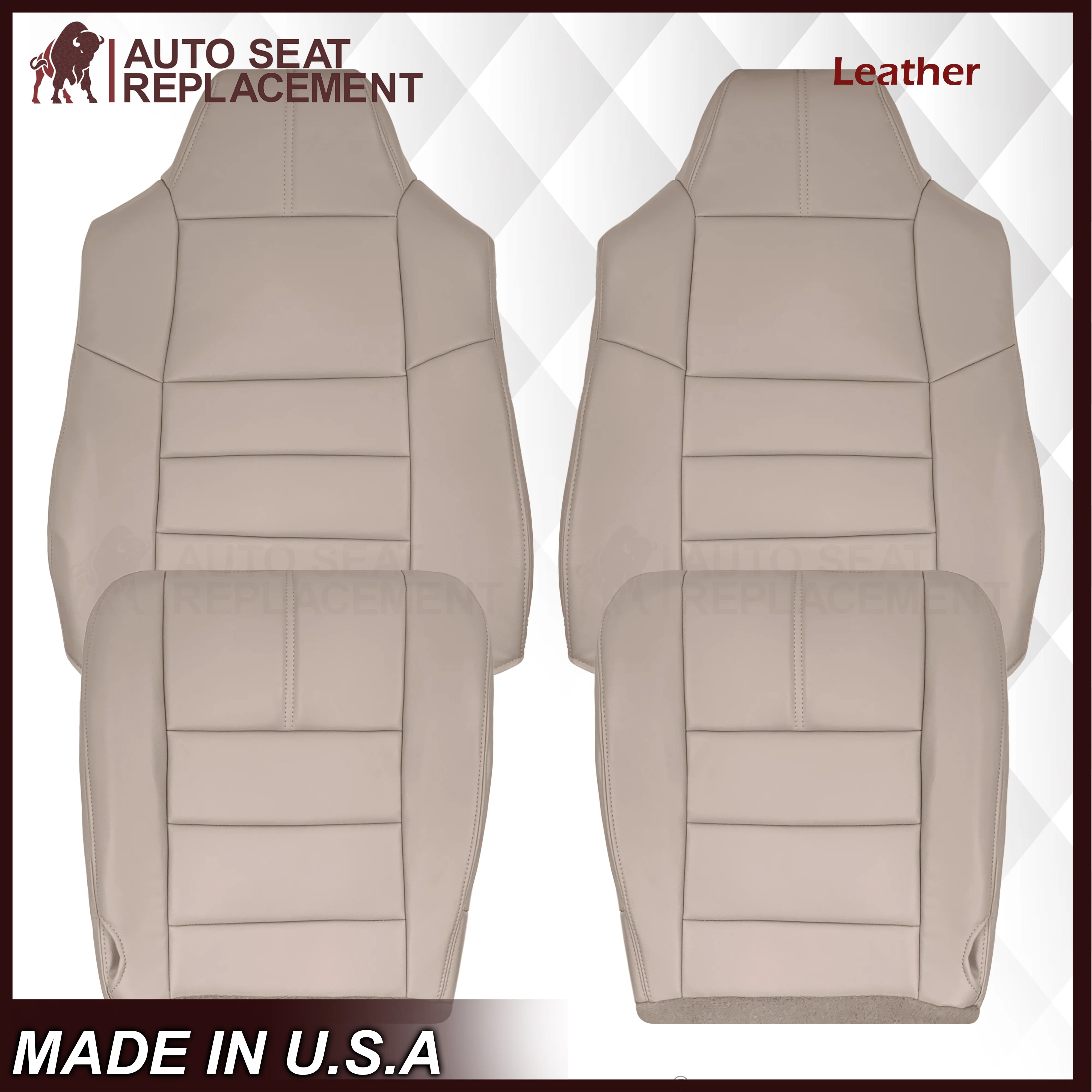 2008-2010 Ford F-250 F-350 F-450 F-550 Lariat Seat Cover in Camel Tan: Choose From Variants - Image 24