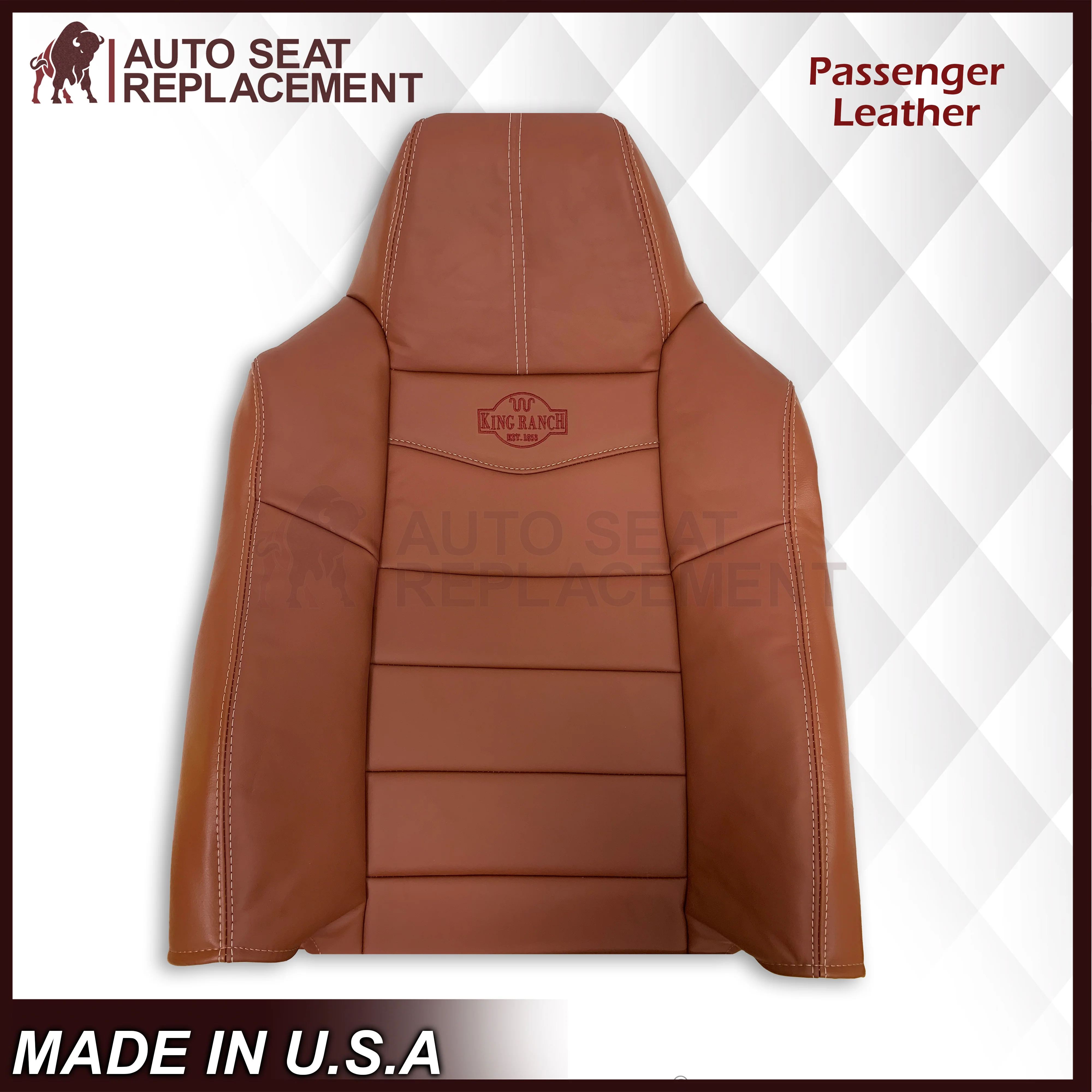2008-2010 Ford F-250 F-350 F-450 F-550 Lariat Seat Cover in King Ranch: Choose From Variants - Image 23