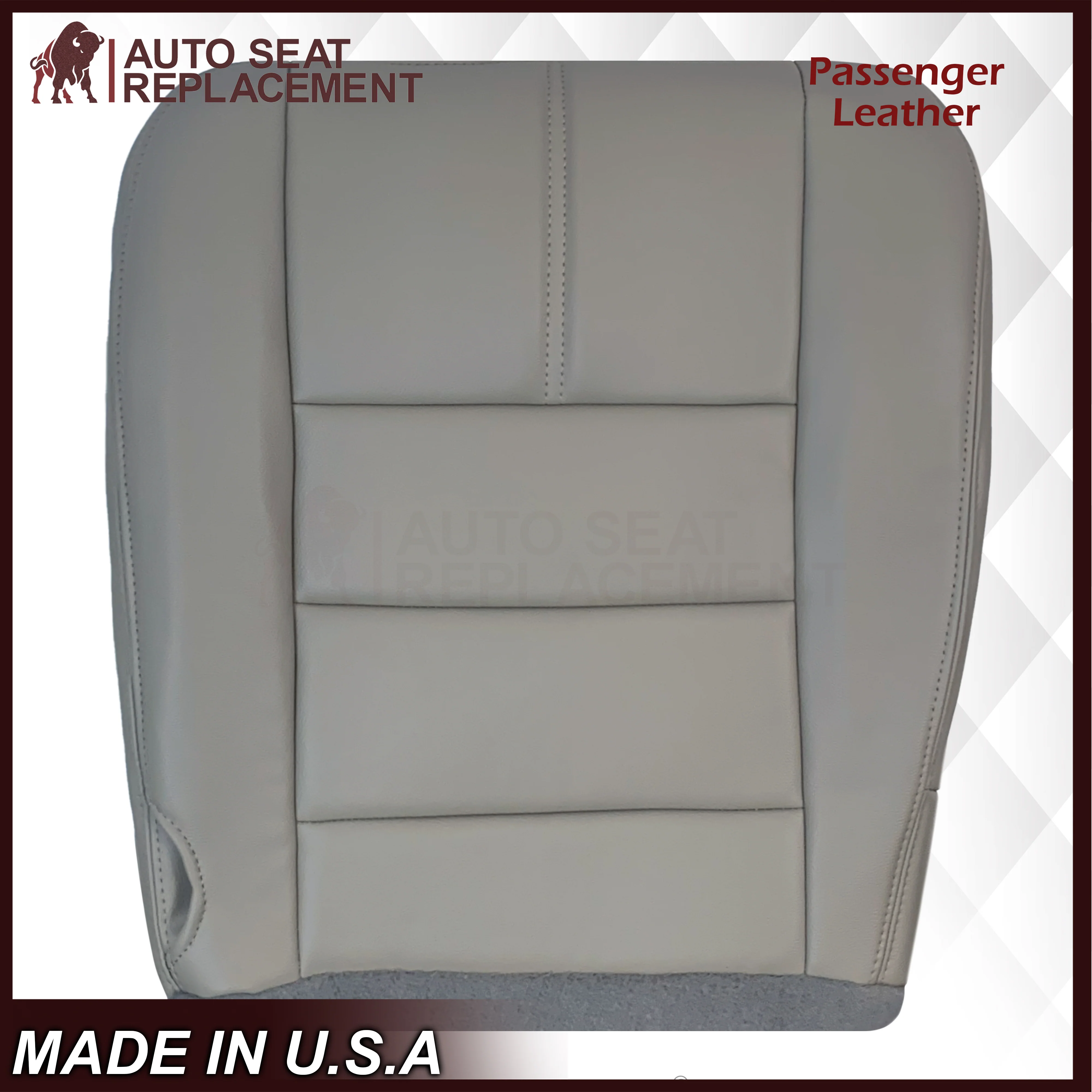 2008-2010 Ford F-250 F-350 F-450 F-550 Lariat Seat Cover in Medium Stone Gray: Choose From Variants - Image 15