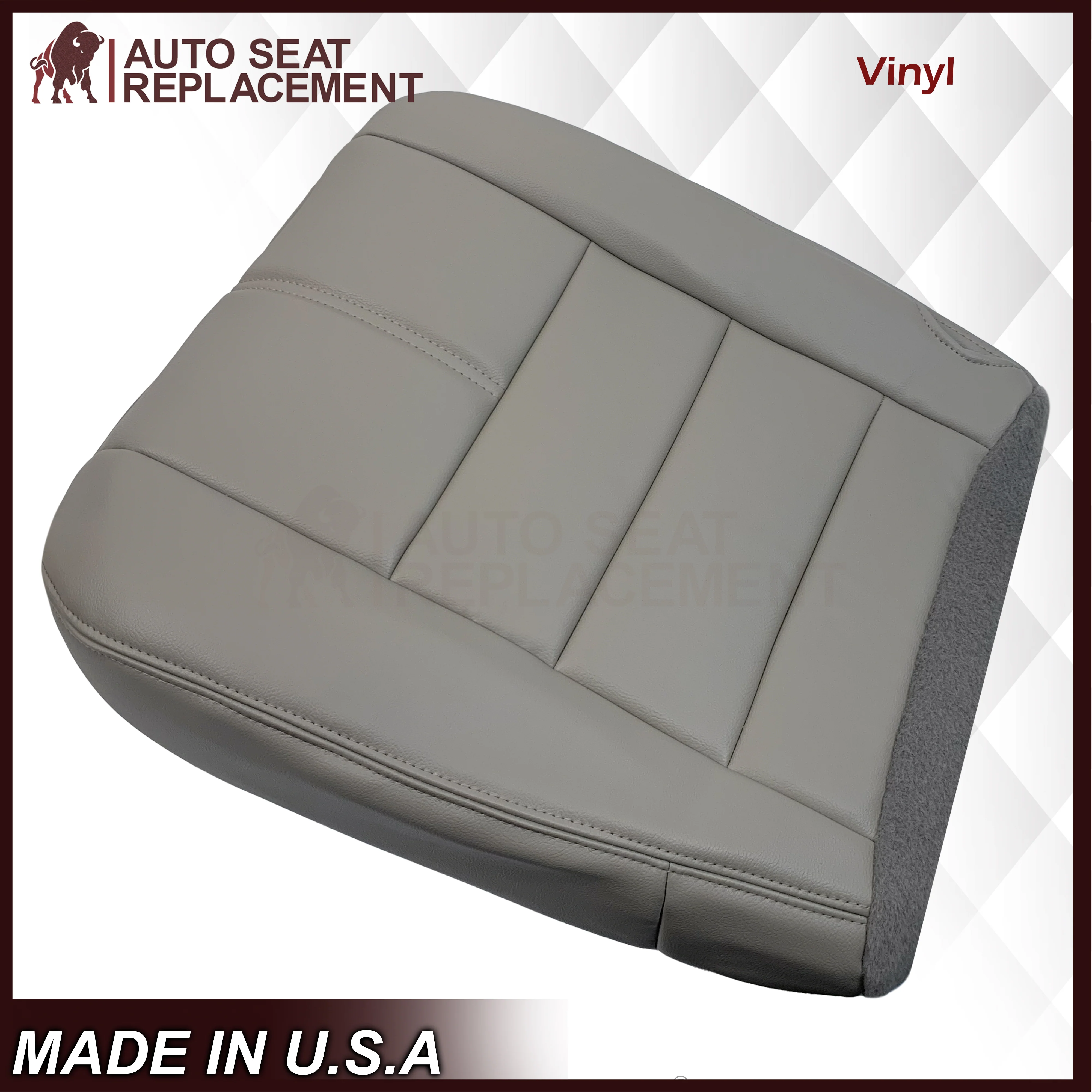 2008-2010 Ford F-250 F-350 F-450 F-550 Lariat Seat Cover in Medium Stone Gray: Choose From Variants - Image 17