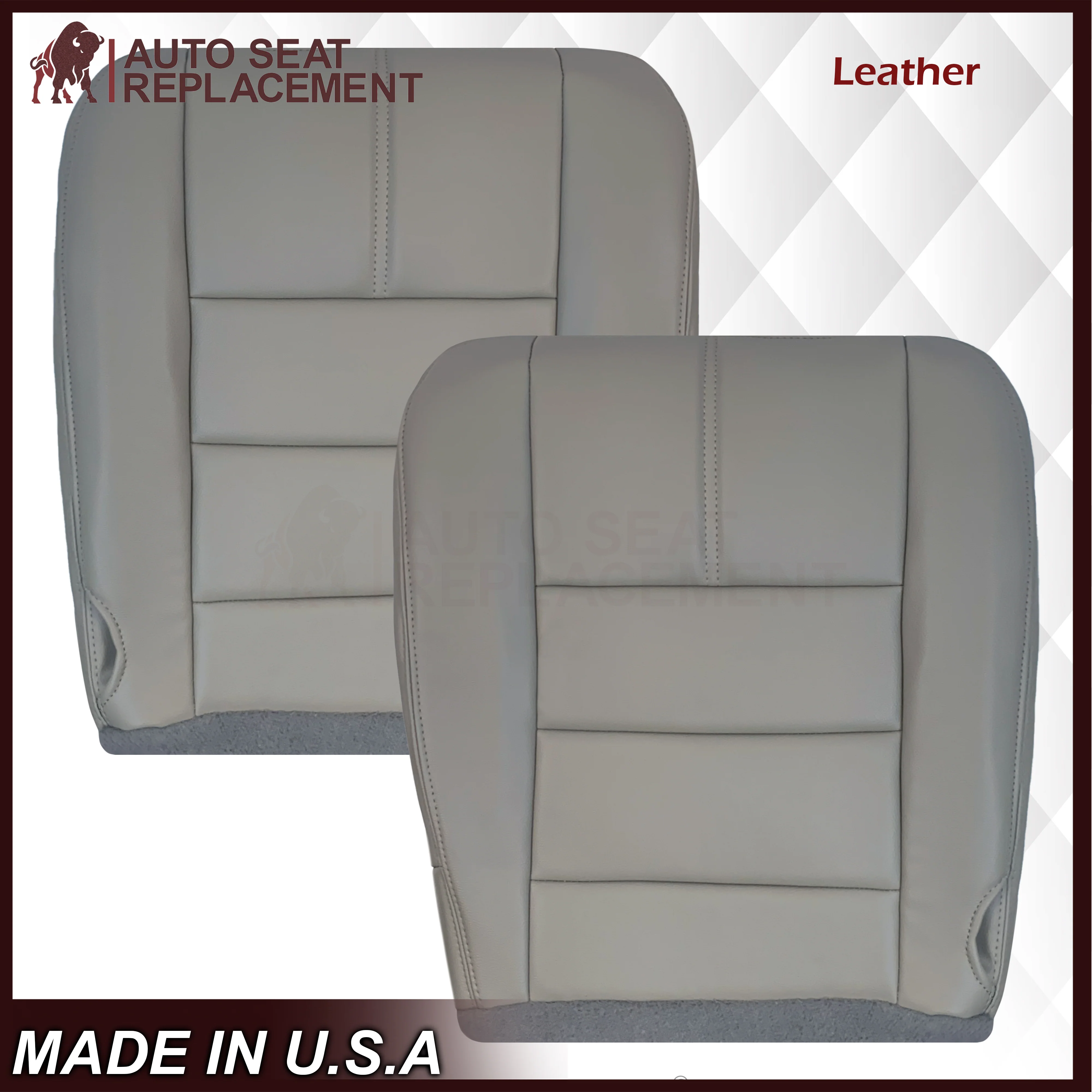 2008-2010 Ford F-250 F-350 F-450 F-550 Lariat Seat Cover in Medium Stone Gray: Choose From Variants - Image 19