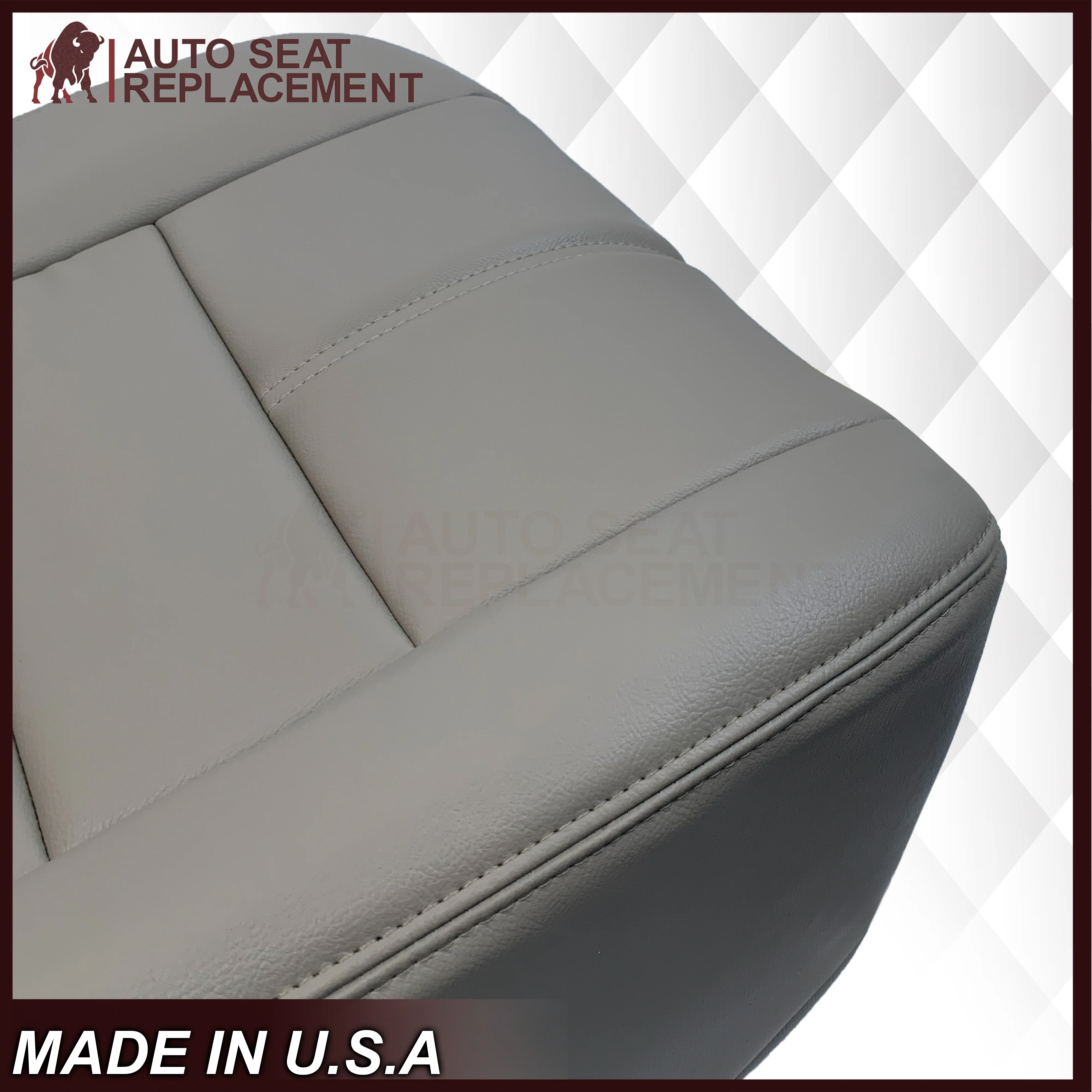2008-2010 Ford F-250 F-350 F-450 F-550 Lariat Seat Cover in Medium Stone Gray: Choose From Variants - Image 4