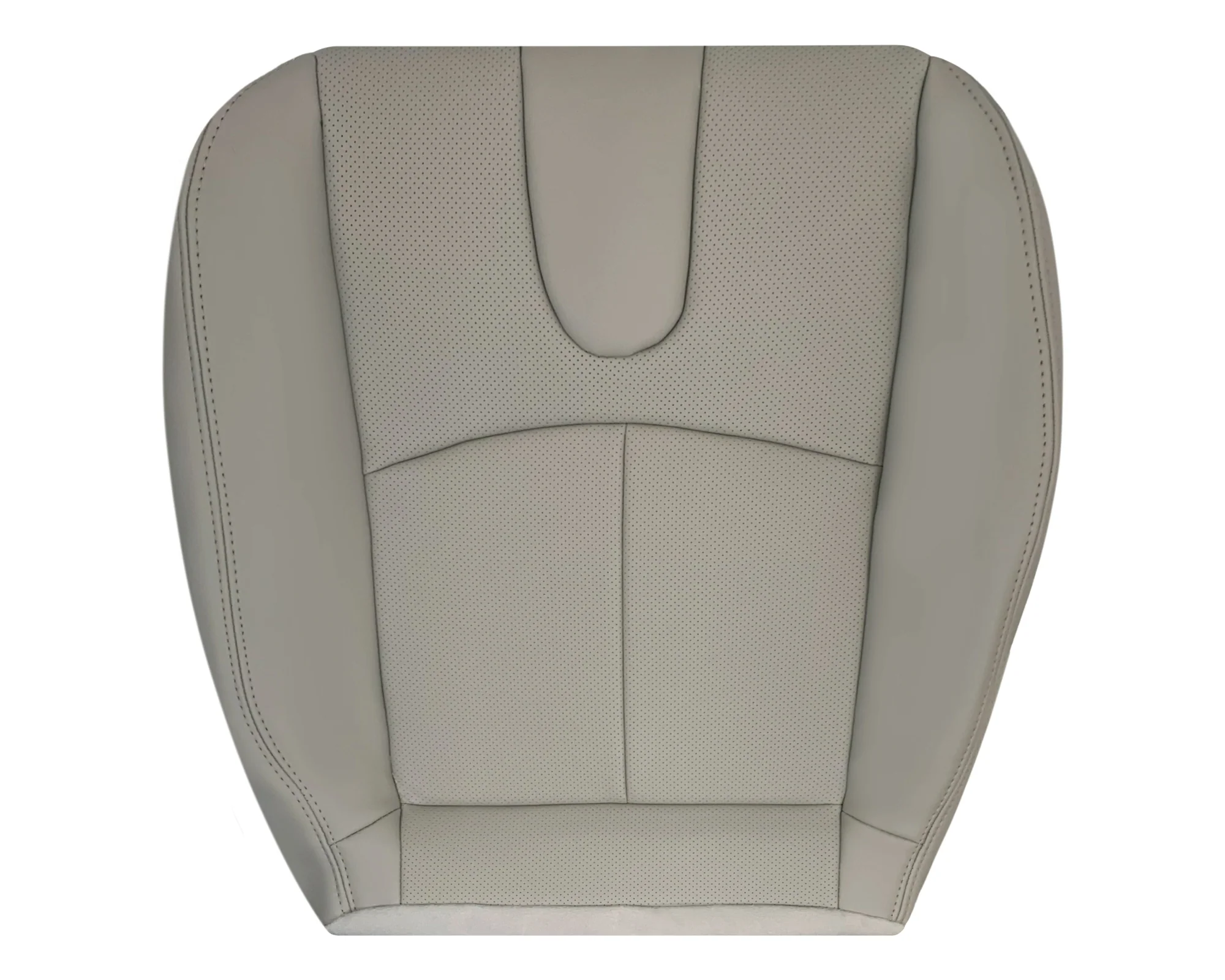 2008-2013 Infiniti G37 Sedan 4-Door Replacement Leather Seat Cover-Perforated Gray - Image 8