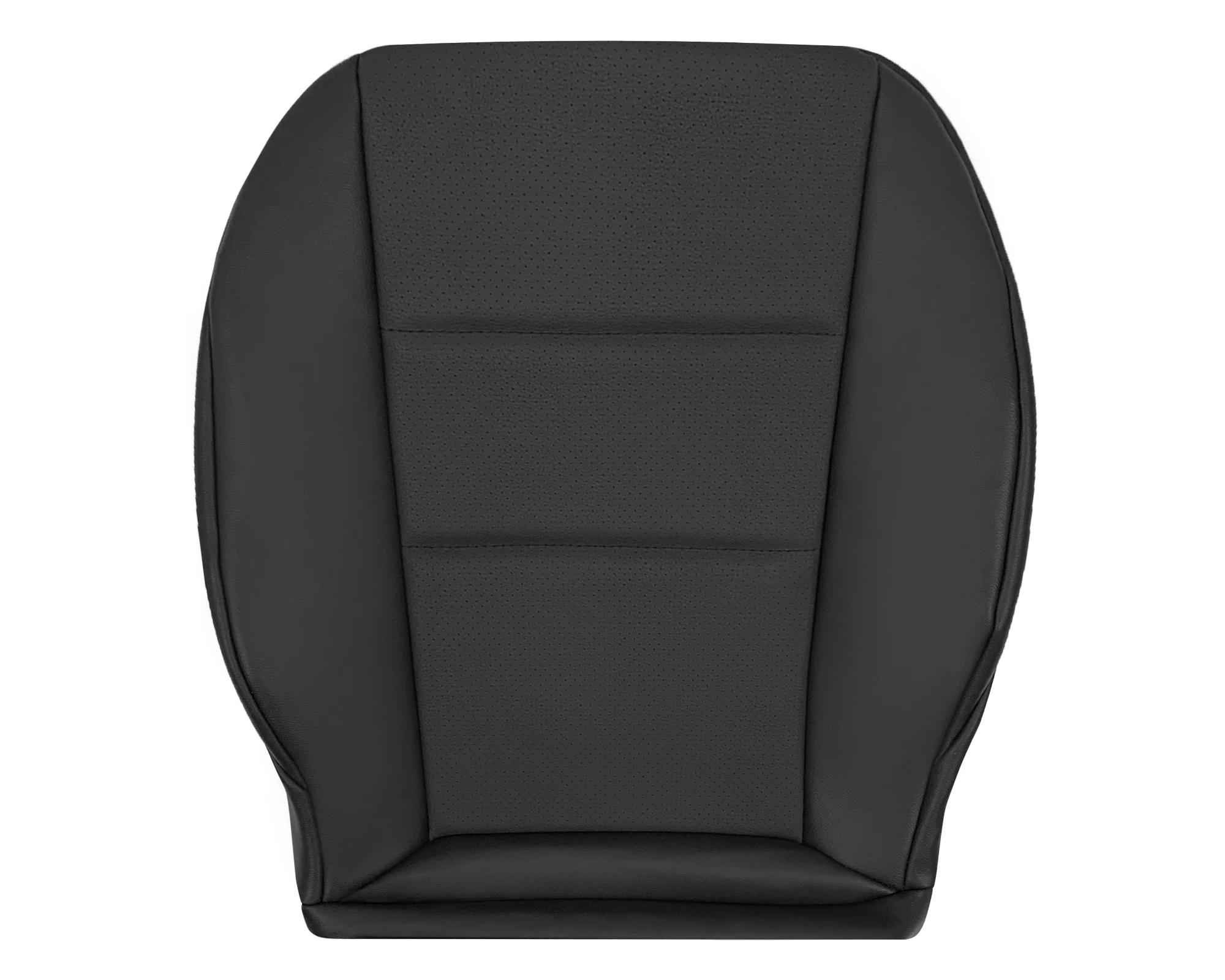 2008-2015 Mercedes Benz GLK250, GLK-350 Driver OR Passenger Bottom Replacement Leather Seat Cover: Perforated Black - Image 6