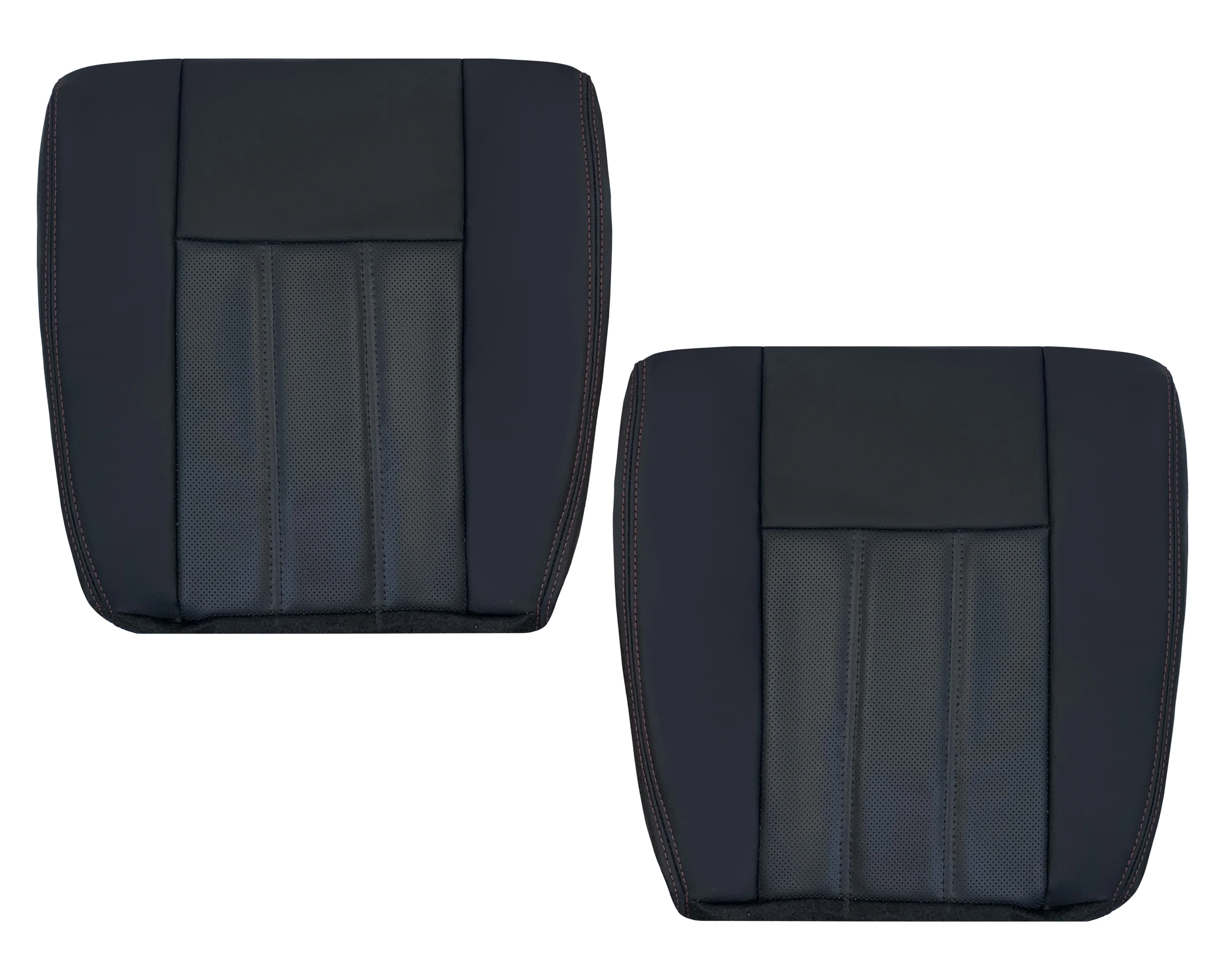 2008 - 2020 For Dodge Grand Caravan Replacement Bottom Seat Cover W/ Red Stitching: Choose your pattern - Image 6