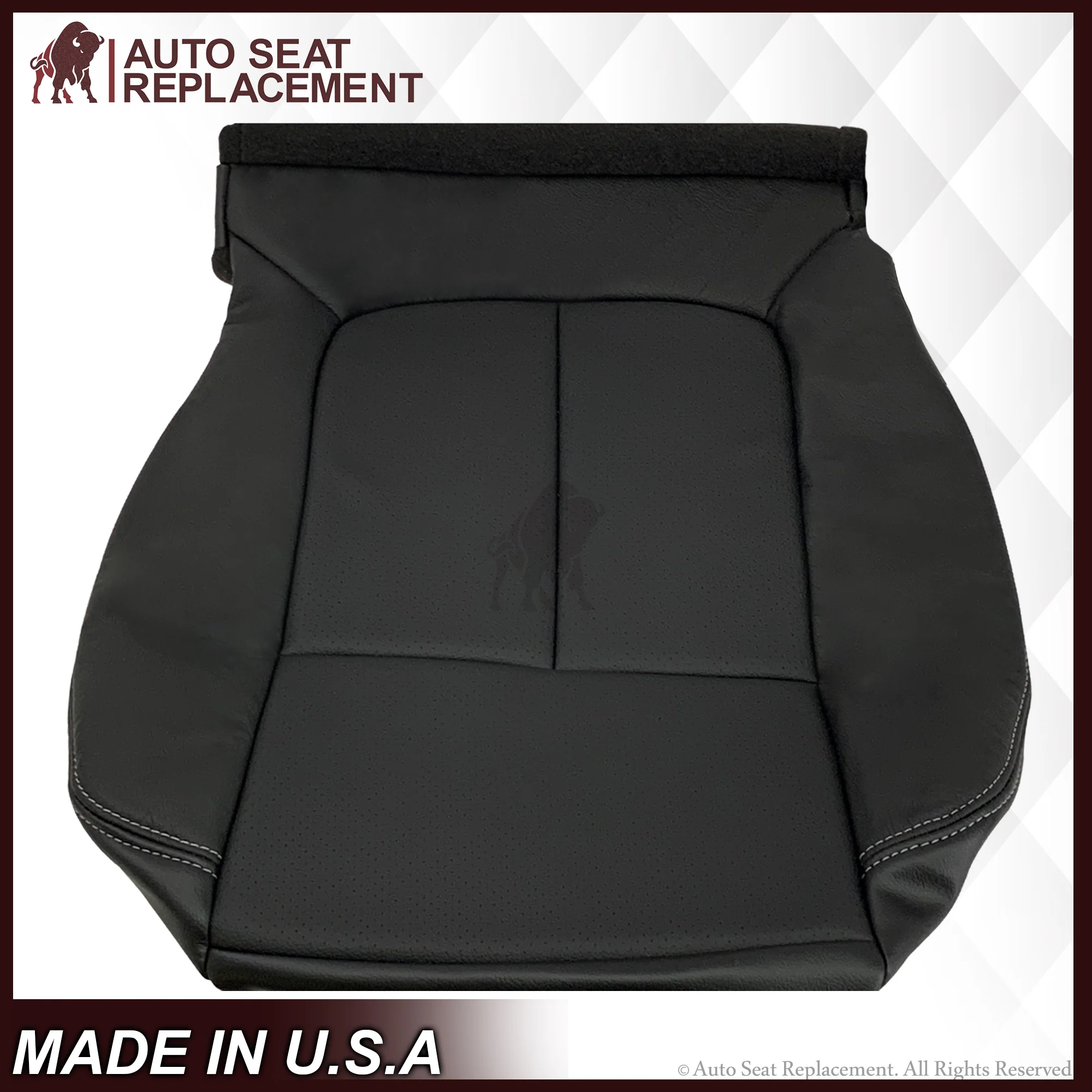 2009 2010 2011 2012 2013 2014 Ford F150 Lariat Perforated Leather Seat Cover - Image 10