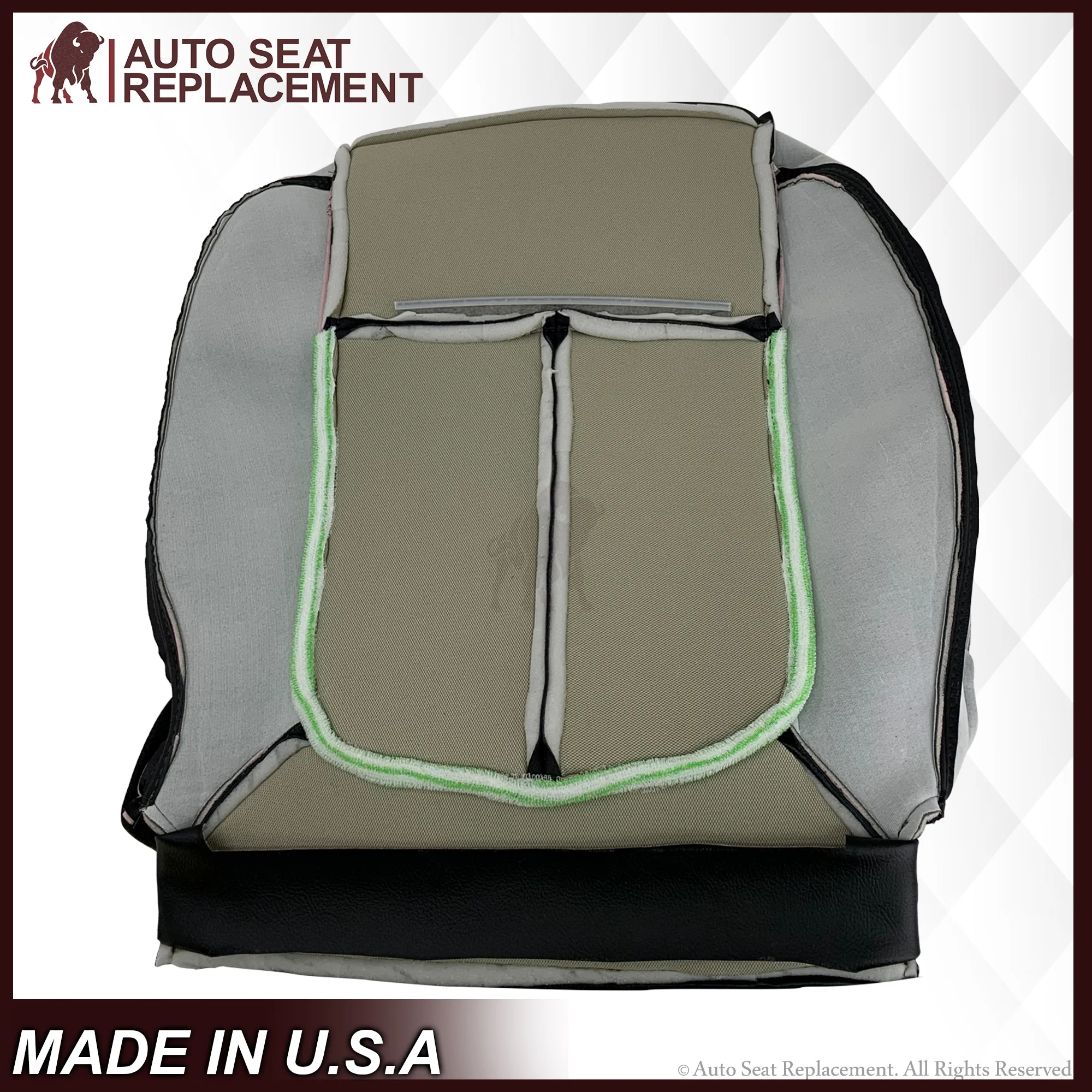 2009 2010 2011 2012 2013 2014 Ford F150 Lariat Perforated Leather Seat Cover - Image 13