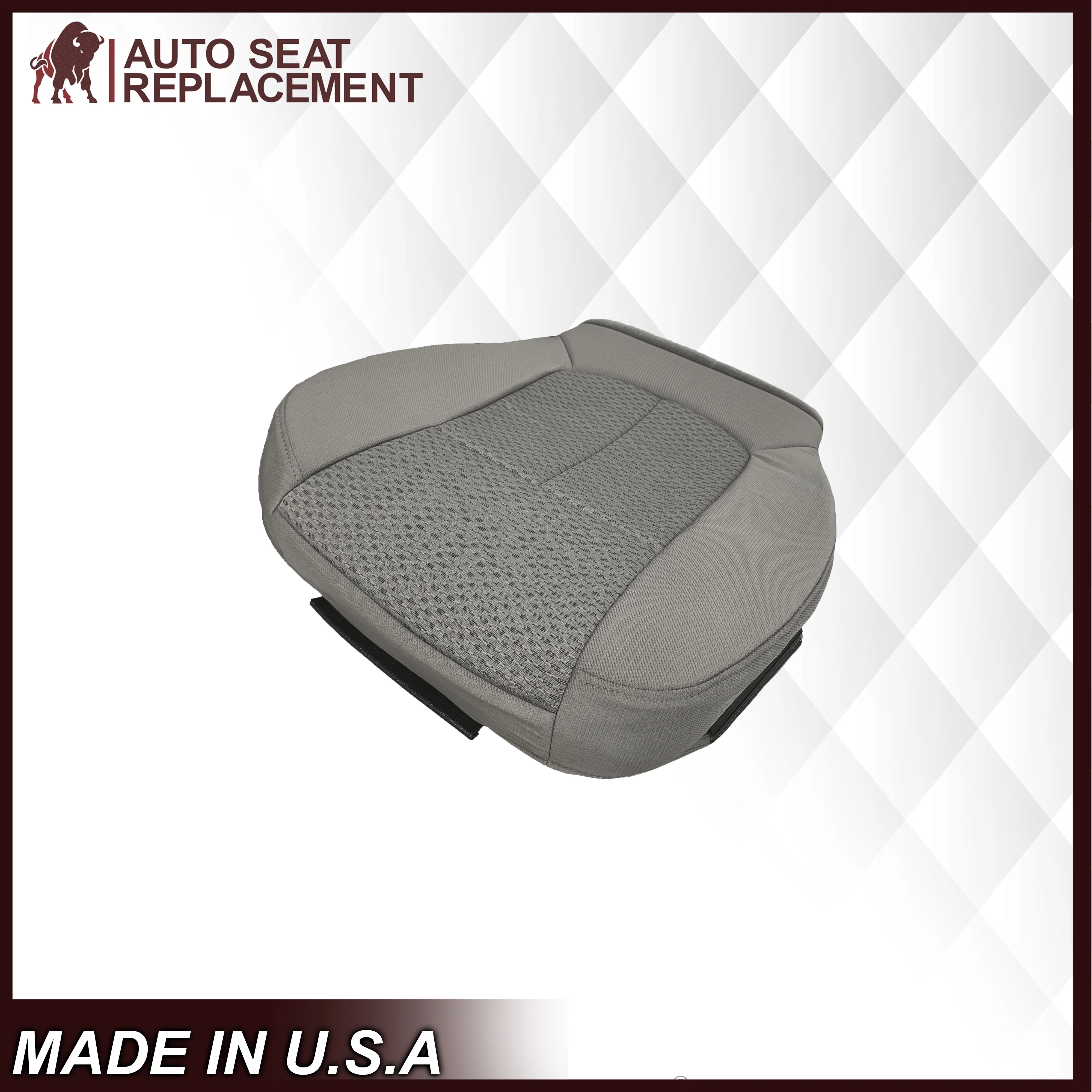 2009 2010 Ford F150 XLT Driver Or Passenger Bottom Replacement Seat Cover Gray - Image 6