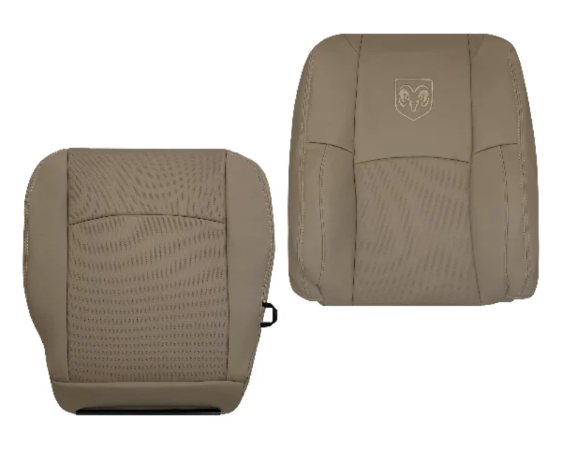 2009 - 2012 Dodge Ram 1500 2500 3500 Laramie Replacement Seat Cover in Light Pebble “Tan" With Perforated Inserts: Choose From Variants - Image 29