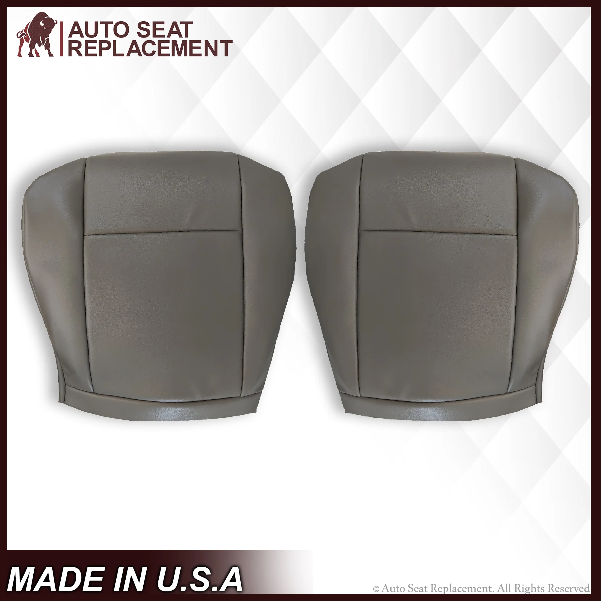 2009-2014 Ford E350 E450 E550 Econoline Van SOLID Bottom Cushion Foam & Seat Cover In Gray : Choose From Variations - Image 2