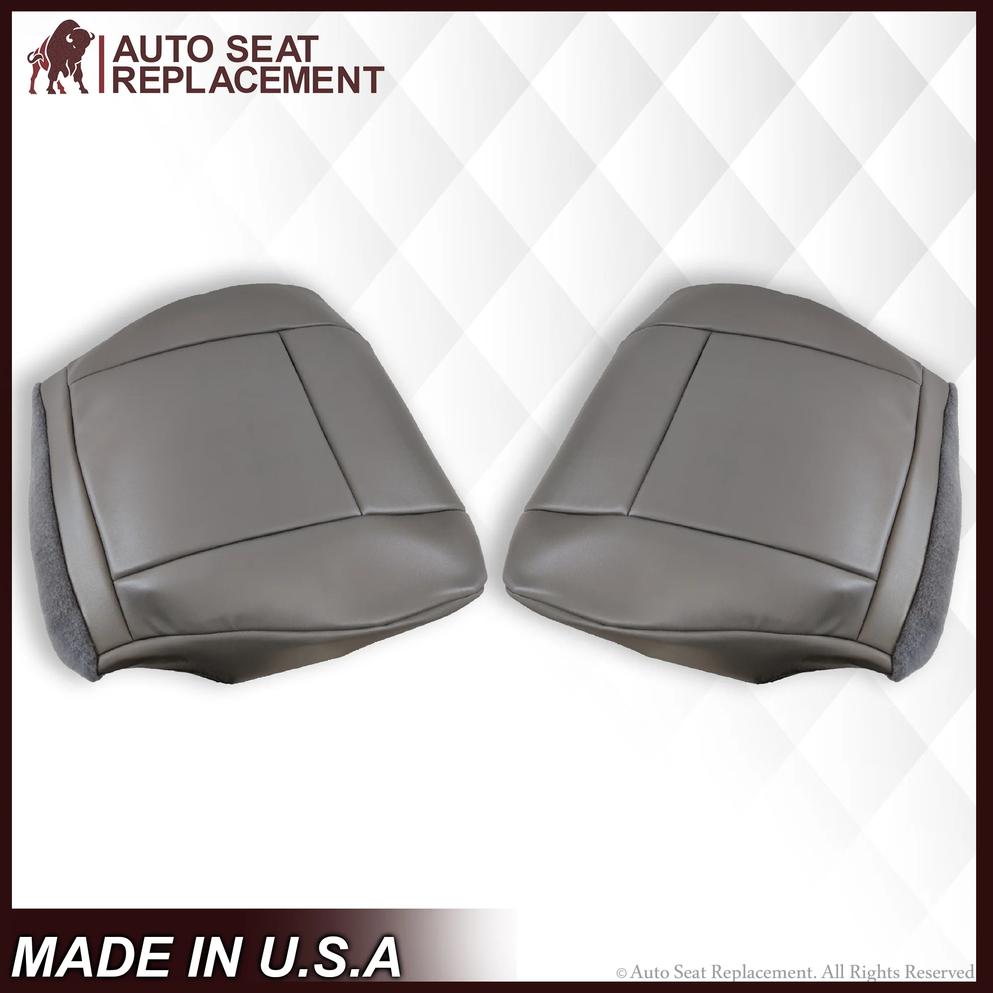 2009-2014 Ford E350 E450 E550 Econoline Van SOLID Bottom Cushion Foam & Seat Cover In Gray : Choose From Variations - Image 3