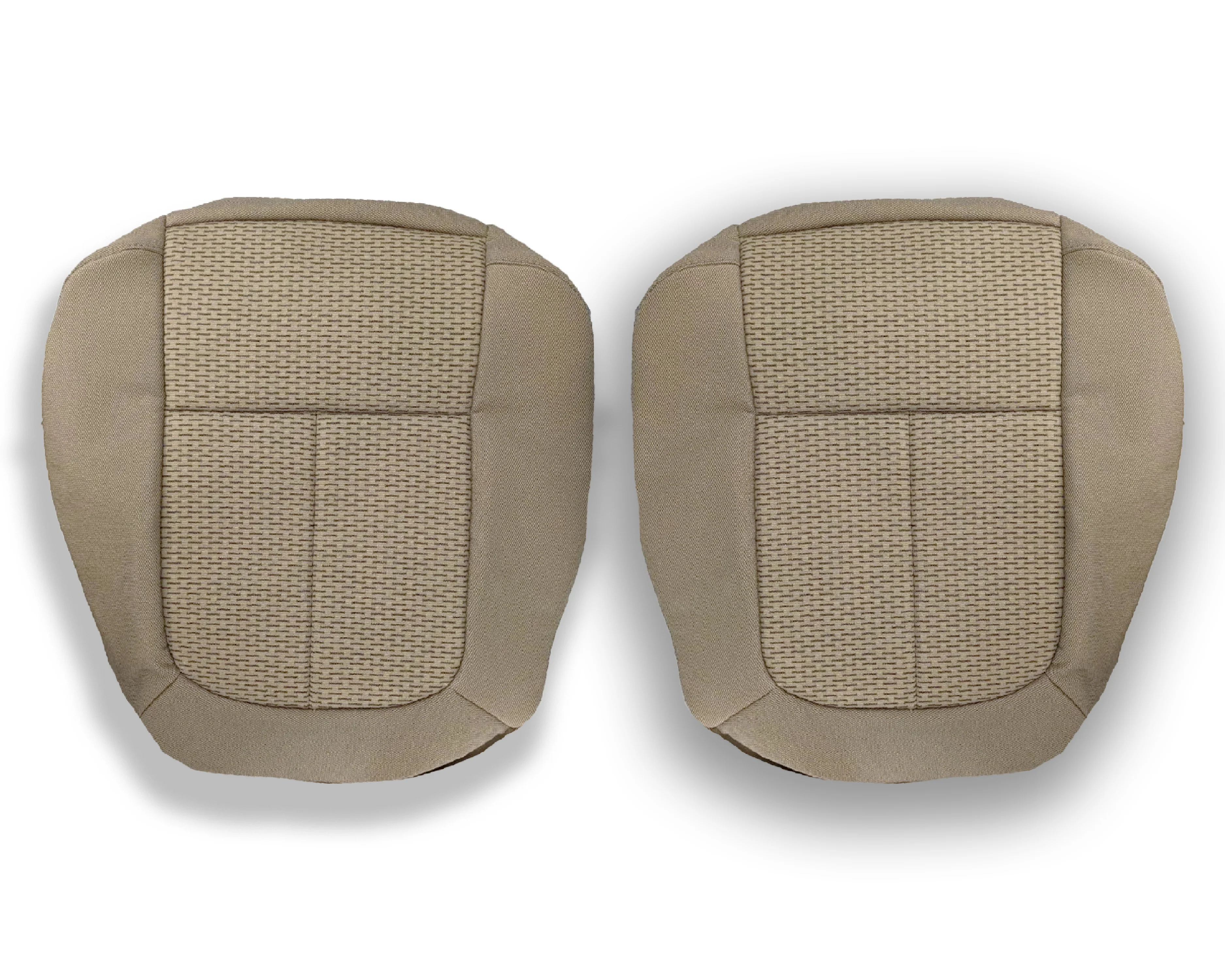 2009 - 2014 Ford F150 XLT Super Duty Tan Cloth Replacement Front Seat Covers - Image 15