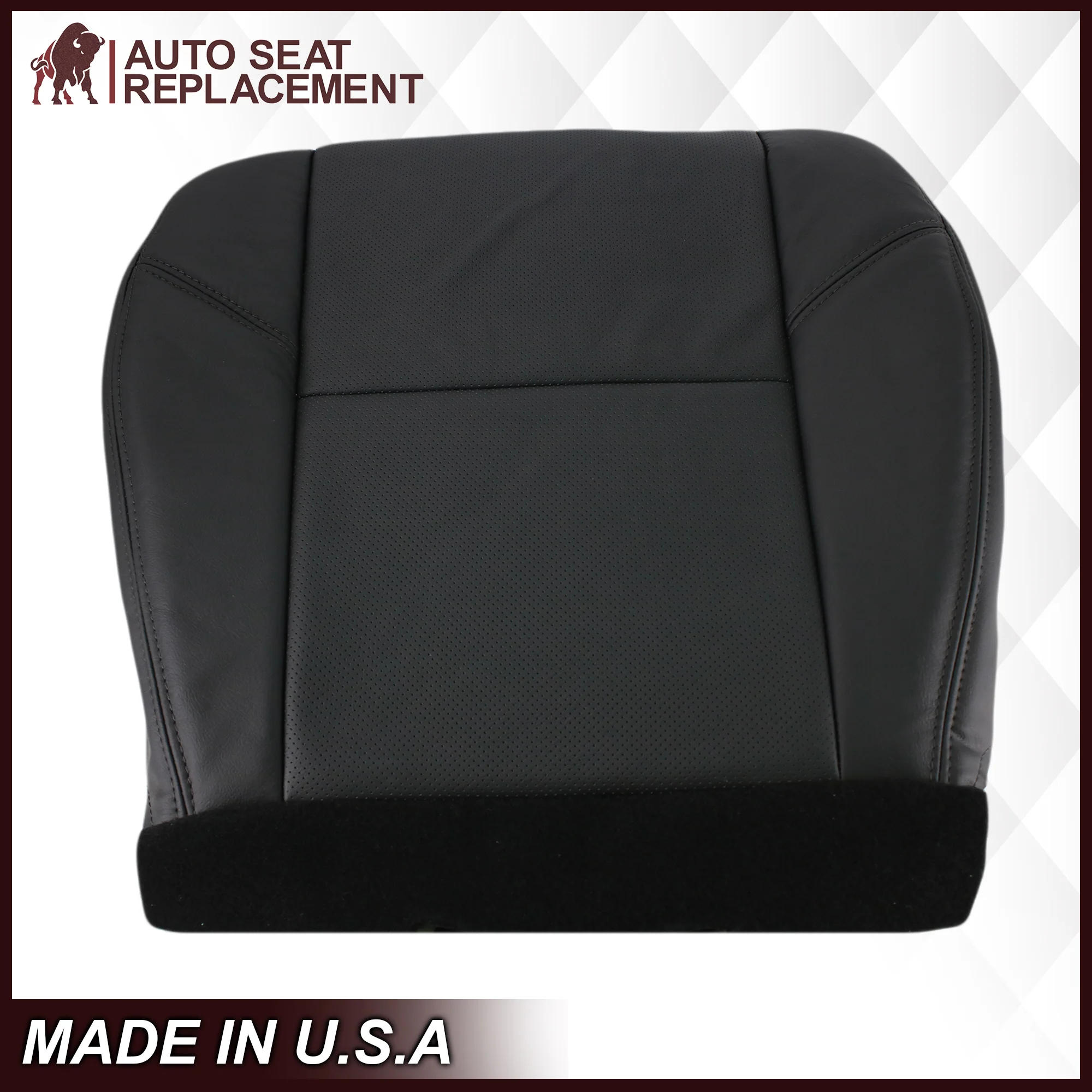 2009-2014 GMC Yukon Denali/Sierra Denali Seat Cover In PERFORATED Black: Choose From Variation - Image 6
