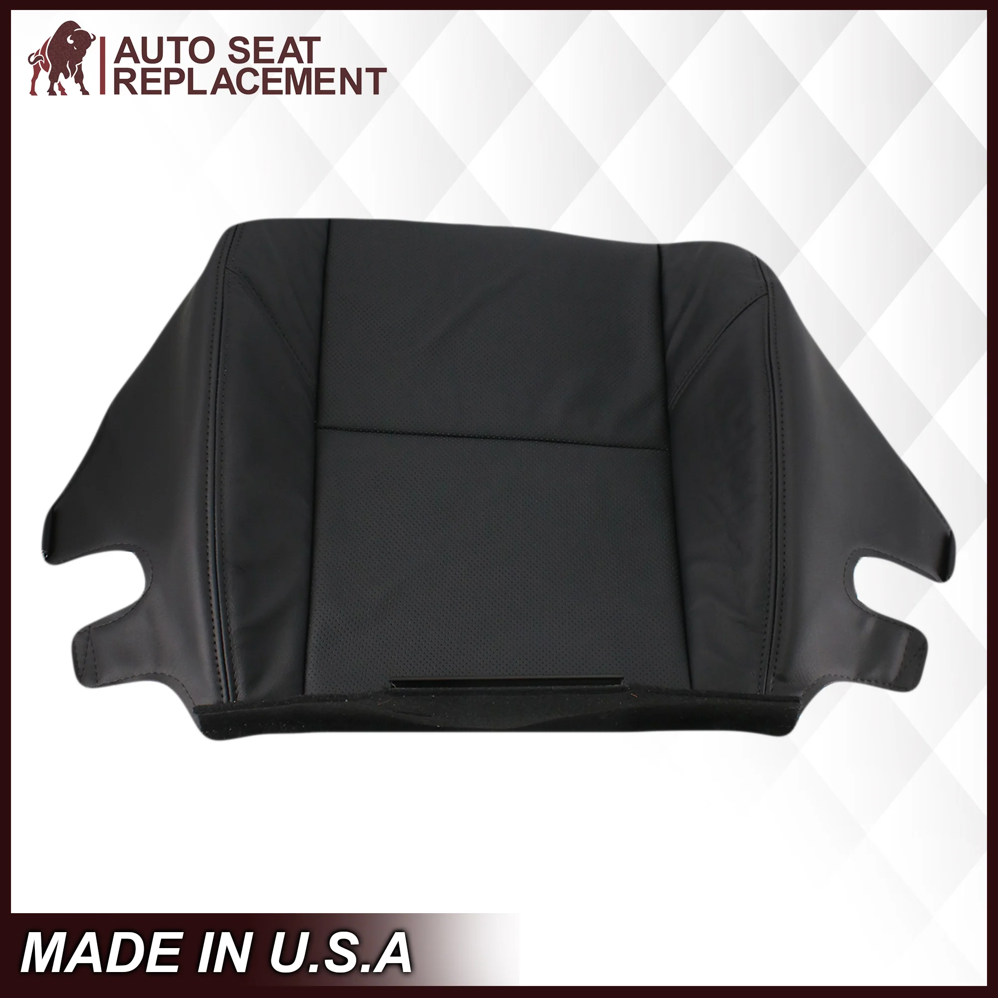 2009-2014 GMC Yukon Denali/Sierra Denali Seat Cover In PERFORATED Black: Choose From Variation - Image 8