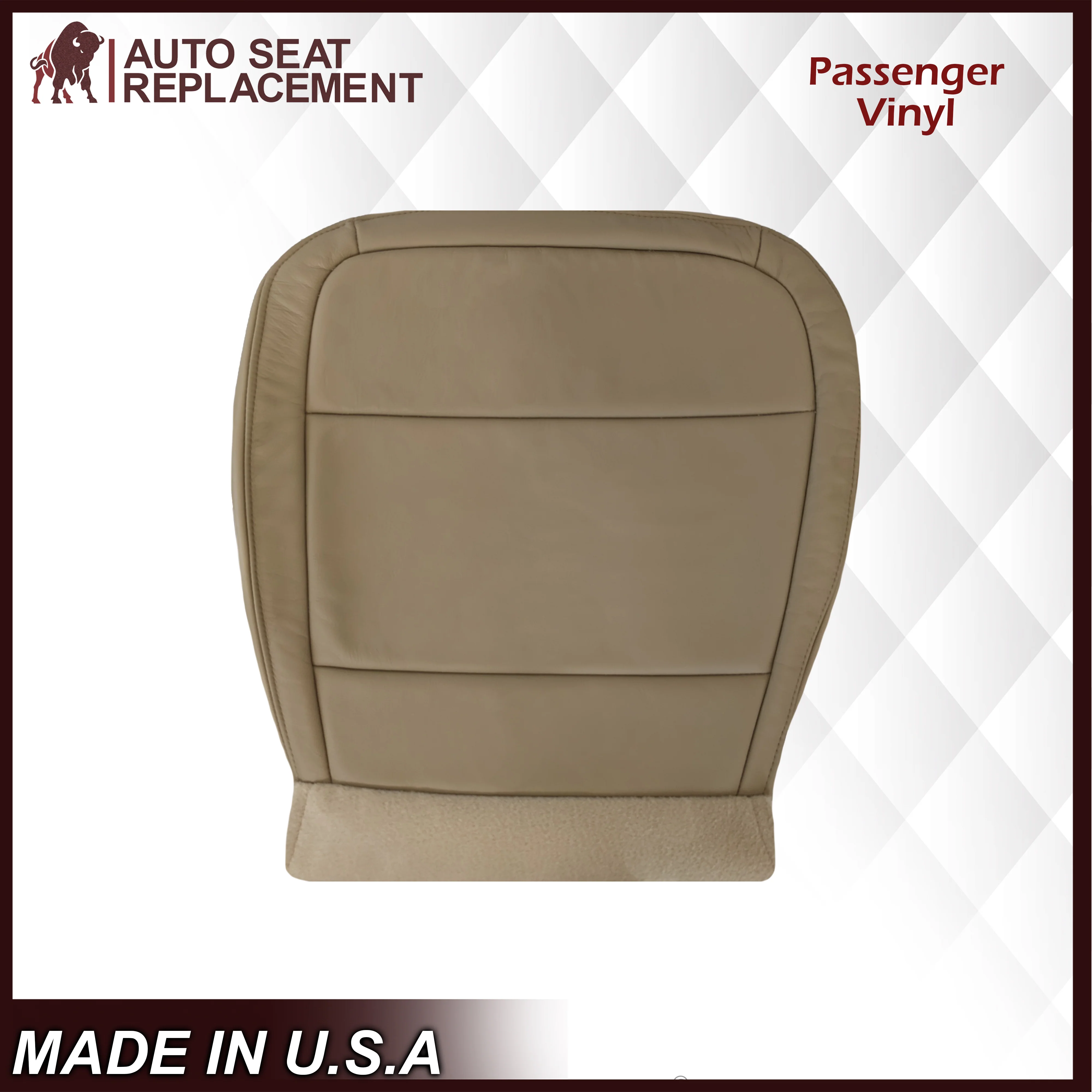 2009-2019 Ford Flex Non-Perforated Replacement Seat Cover In Tan - Image 9