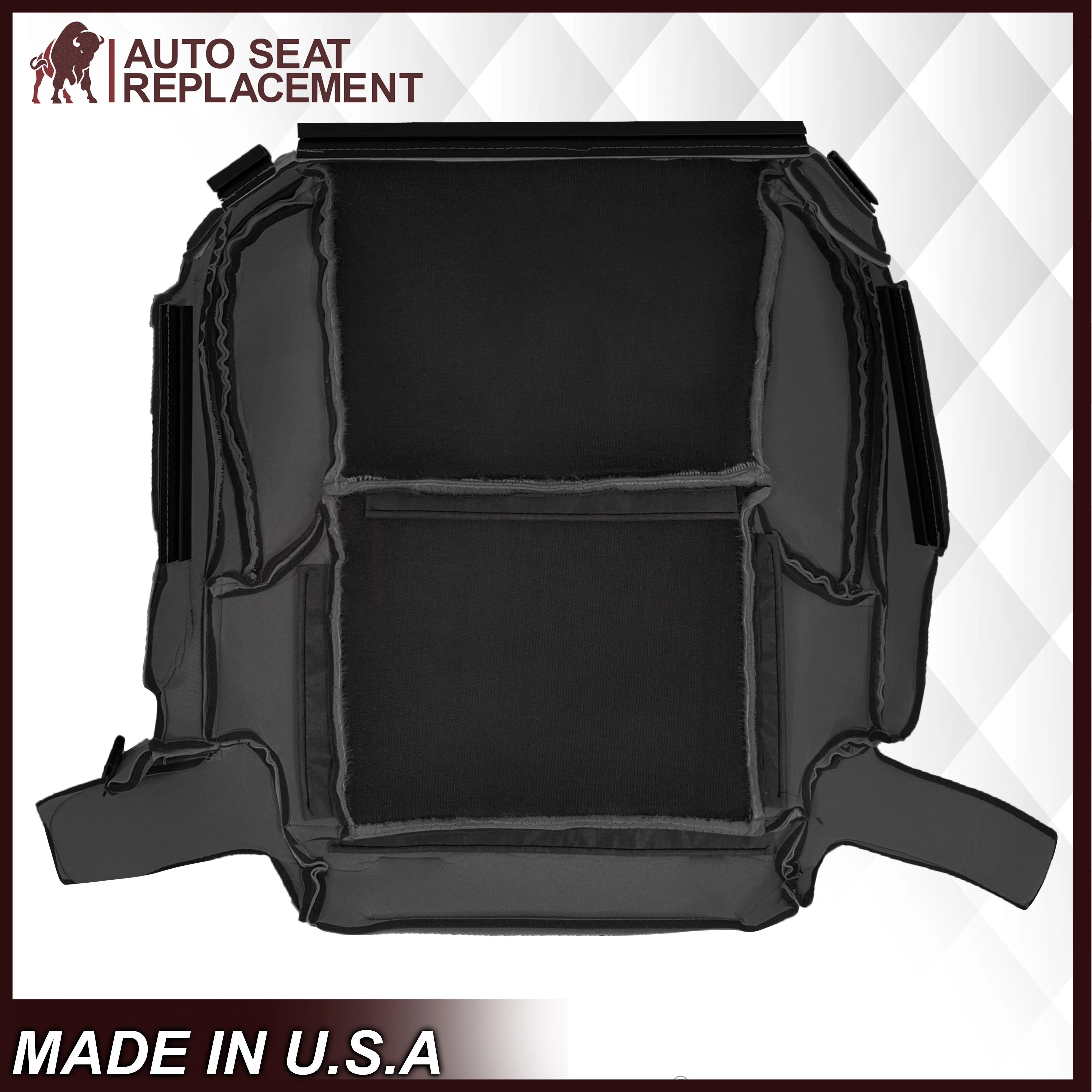 2010-2013 Lexus GX460 Replacement Perforated Synthetic Leather Seat Cover: Black Perforated - Image 5