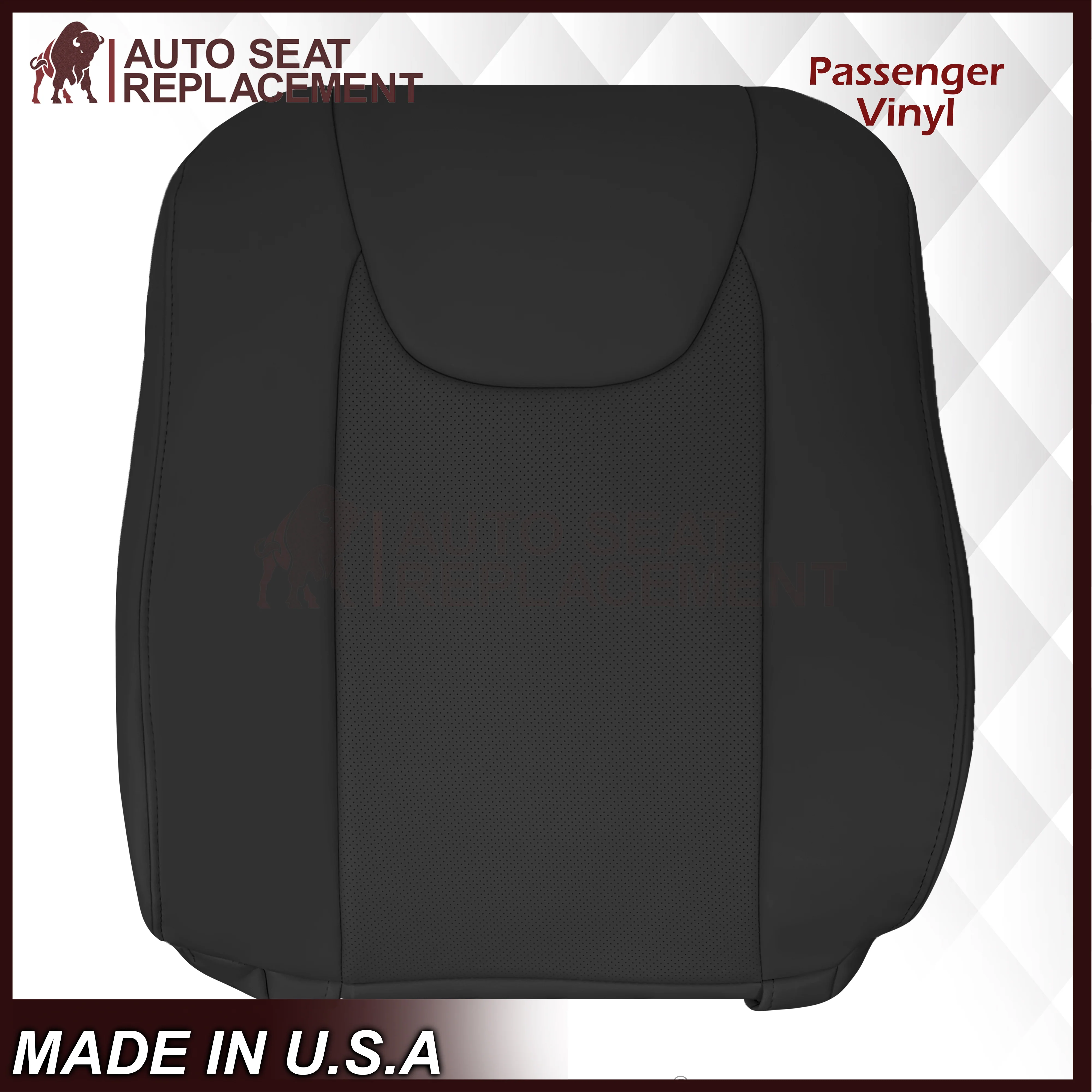 2010-2015 Lexus RX350 RX450H Replacement Synthetic Leather Seat Covers: Black Perforated - Image 9
